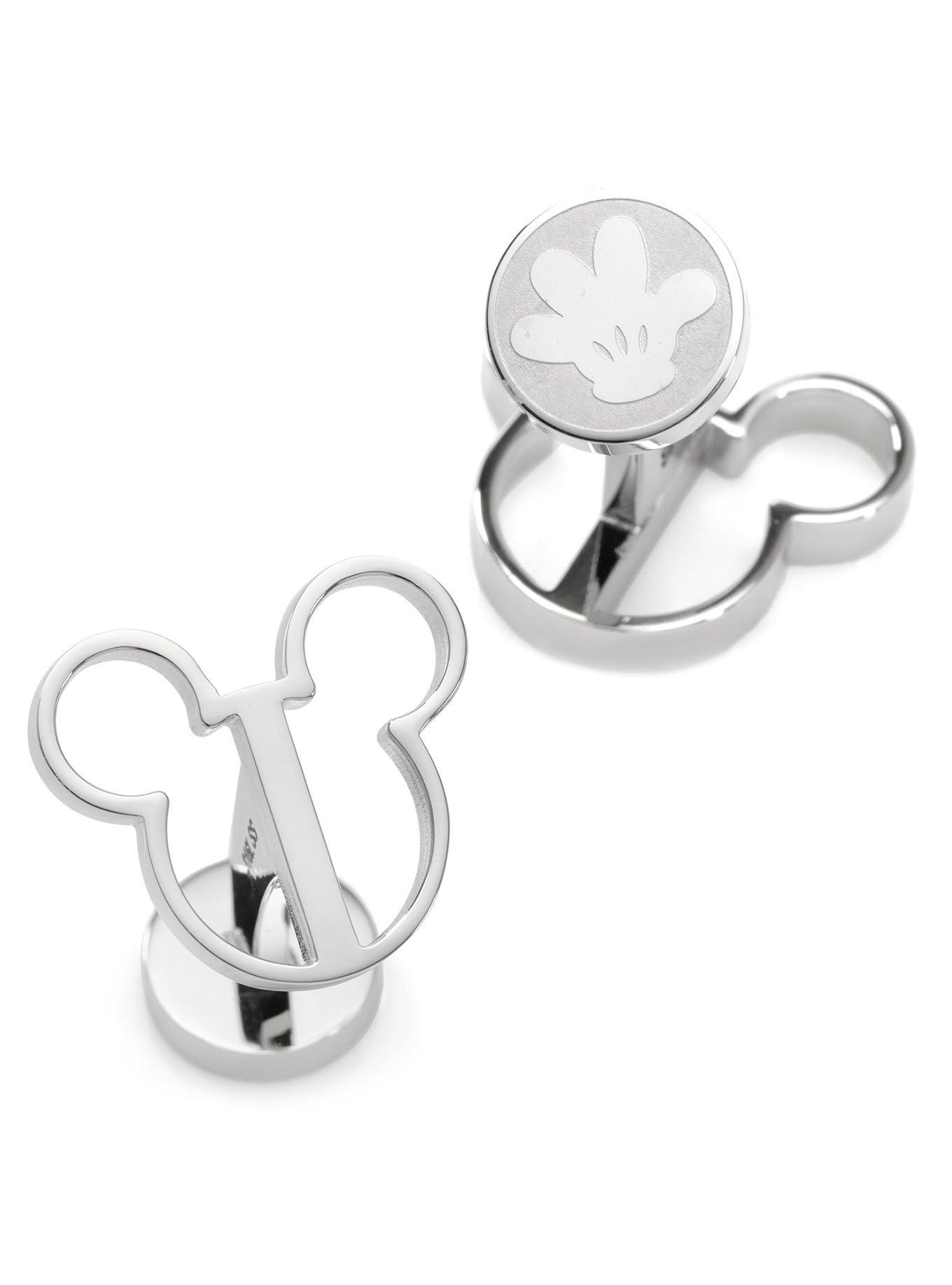 Disney Mickey Mouse Silhouette Cutout Cufflinks, , hi-res