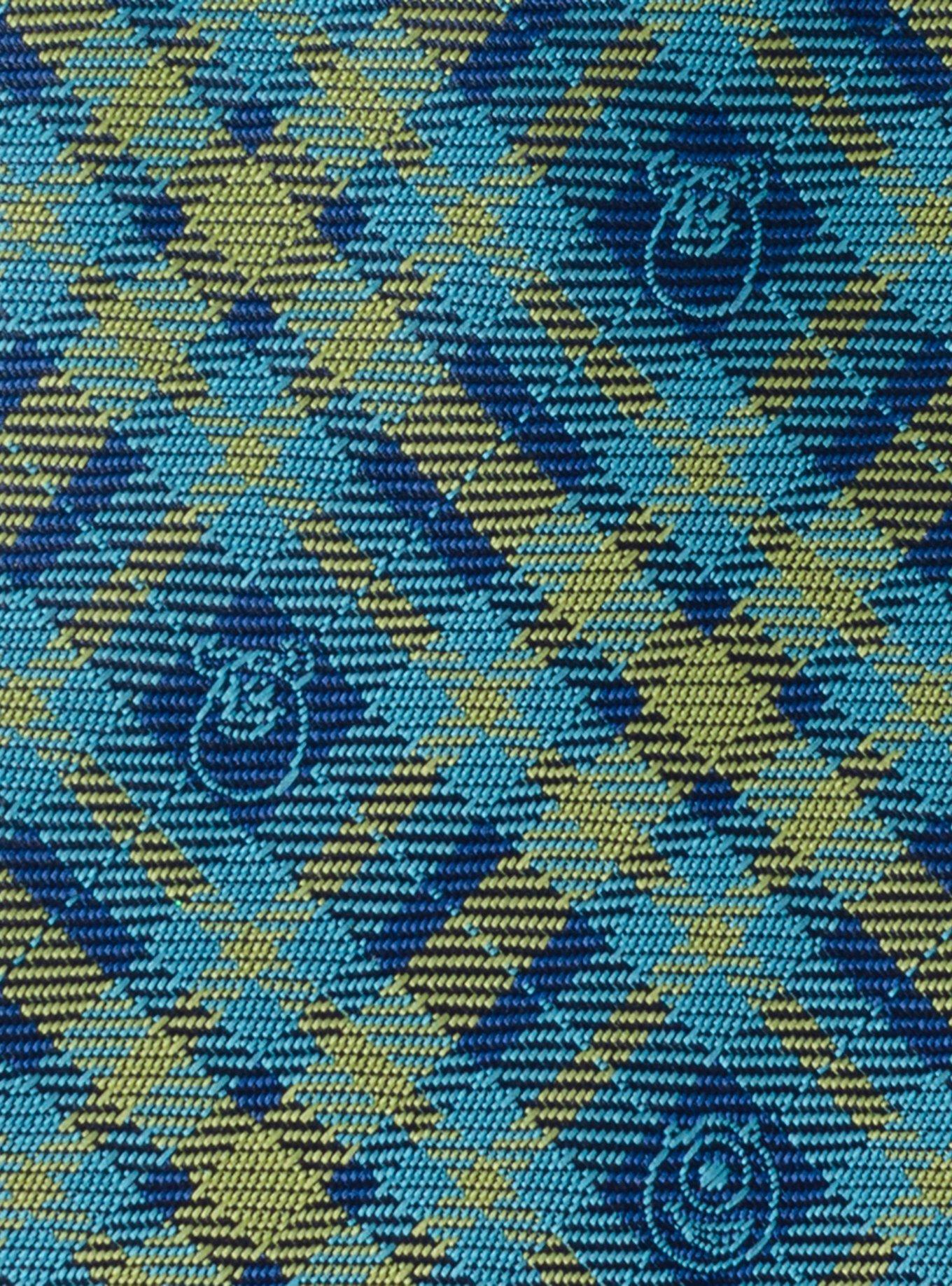 Disney Pixar Monsters Inc. Plaid Blue Green Tie, , alternate