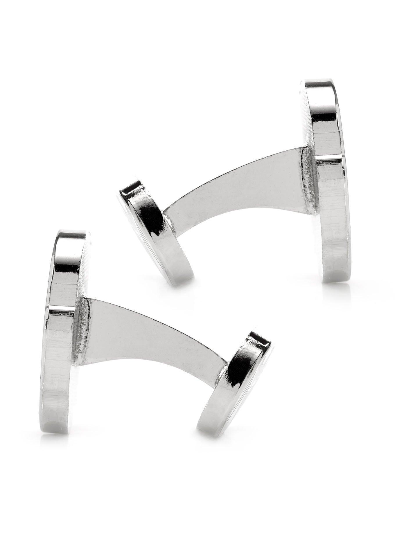 Marvel Avengers Nick Fury Silver Cufflinks, , alternate