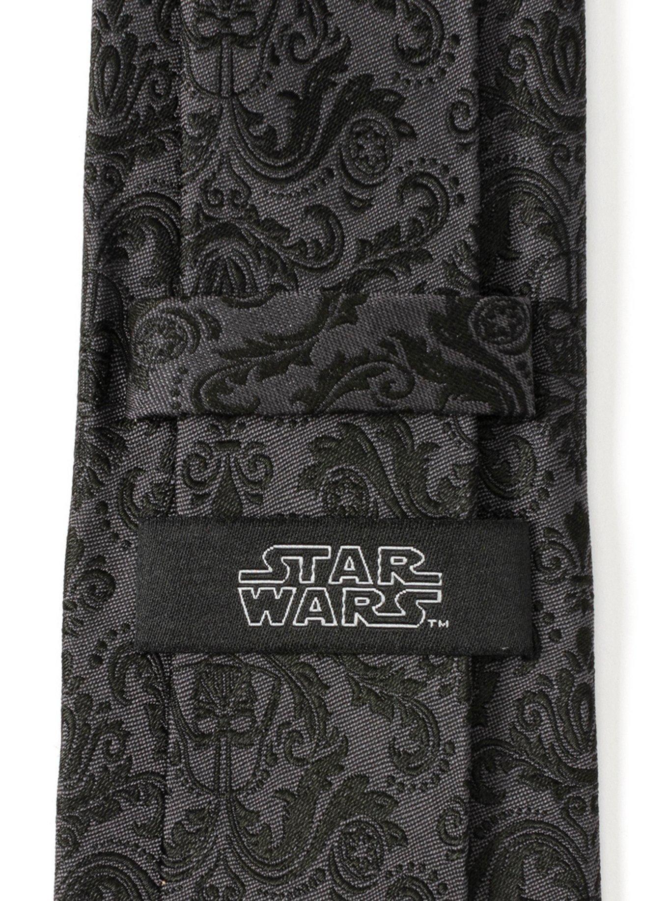 Star Wars Damask Darth Vader Black Men's Tie, , alternate