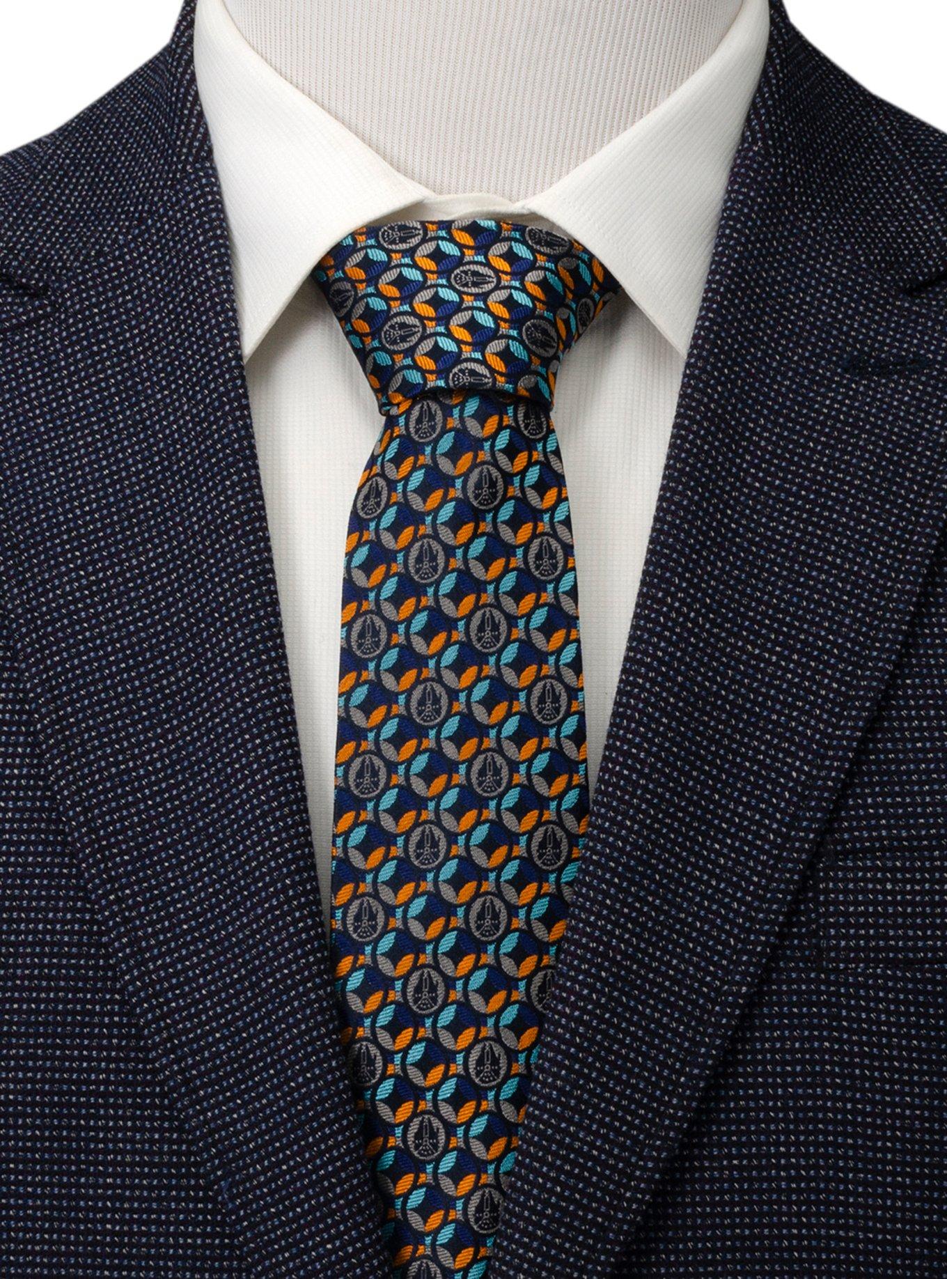 Star Wars Millennium Falcon Motif Men's Tie, , alternate