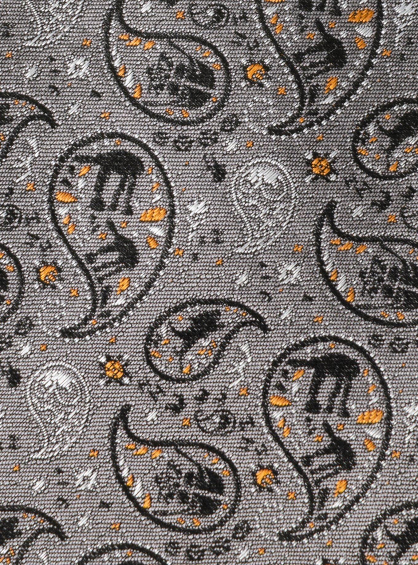 Star Wars Hoth Battle Paisley Gray Men's Tie, , alternate