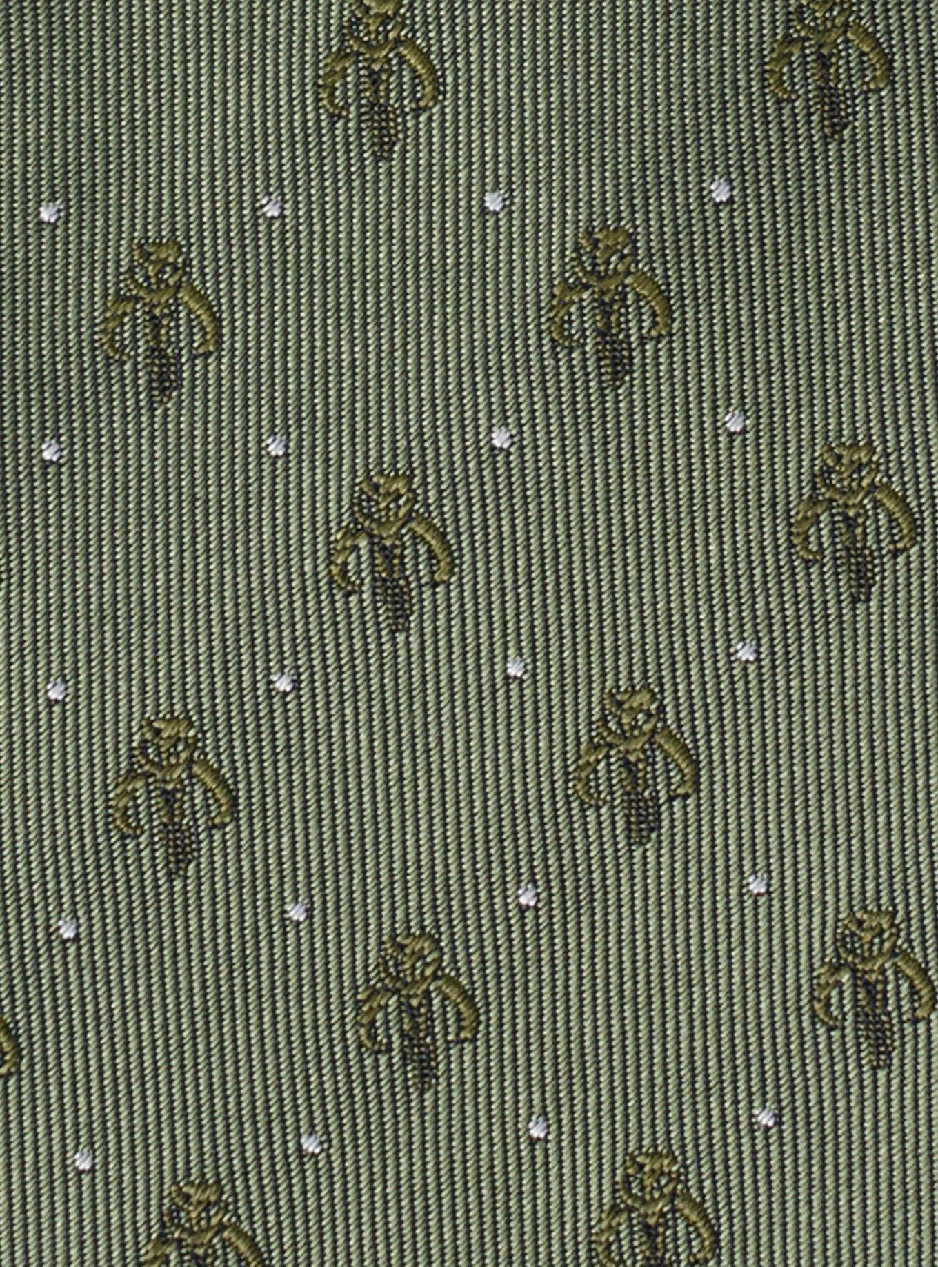 Star Wars The Mandalorian Sigil Sage Green Men's Tie, , alternate