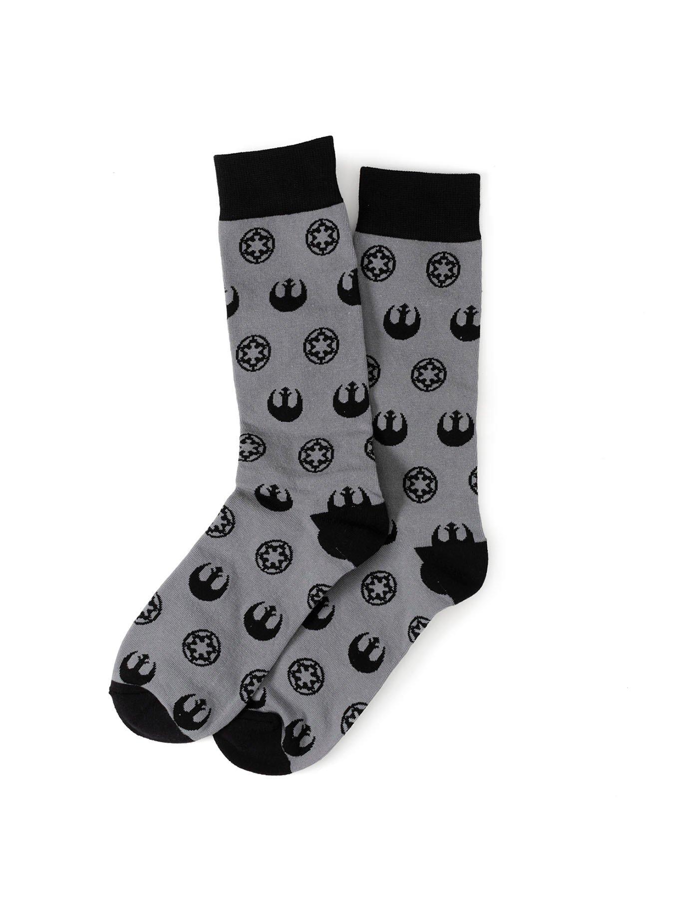 Star Wars Rebel Imperial Gray Men's Sock, , alternate