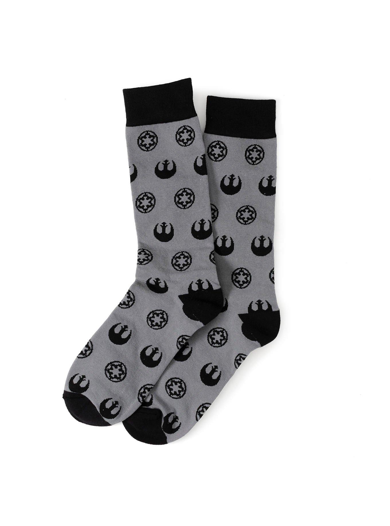 Star Wars Rebel Imperial Gray Men's Sock, , hi-res