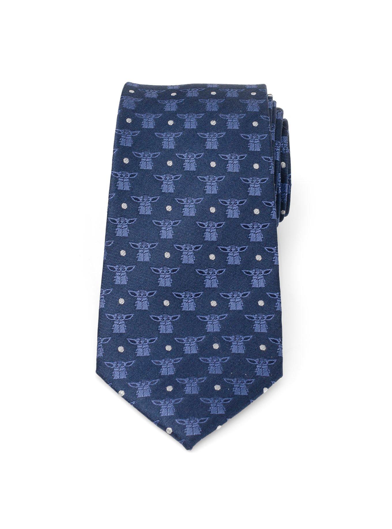 Star Wars The Mandalorian The Child Navy Blue Men's Tie, , alternate