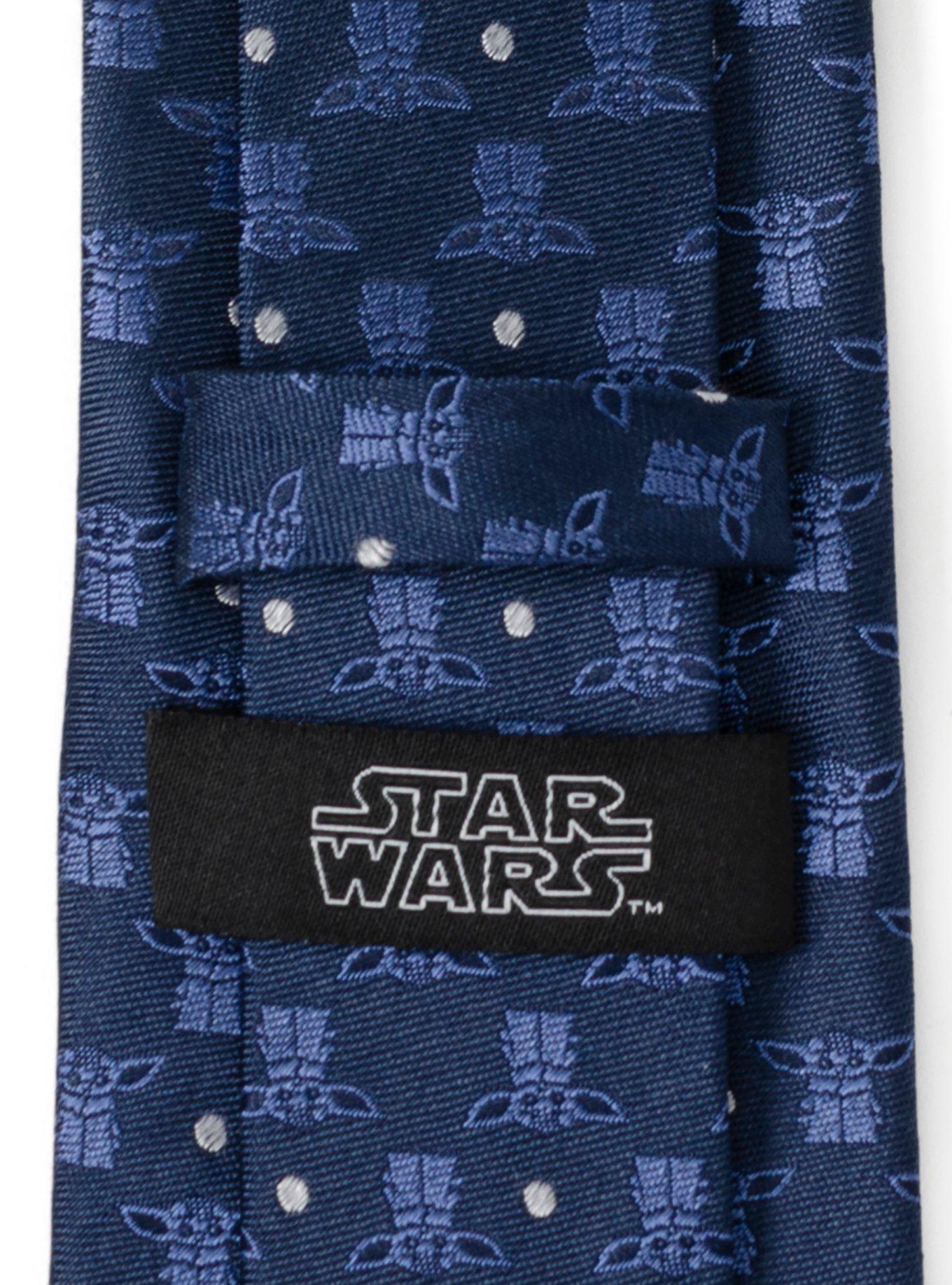 Star Wars The Mandalorian The Child Navy Blue Men's Tie, , alternate