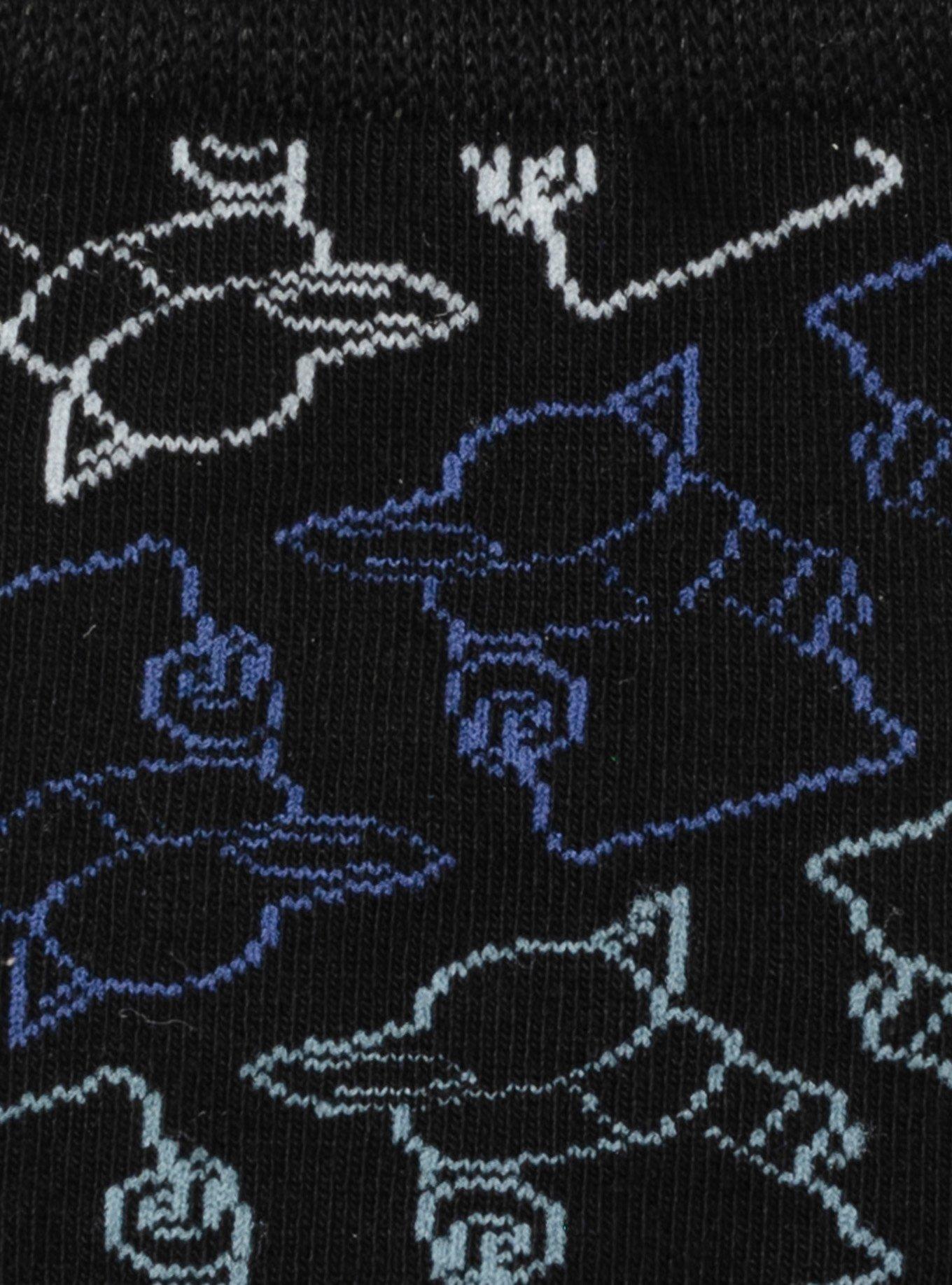 Star Wars The Mandalorian The Child Outline Black Men's Sock, , alternate