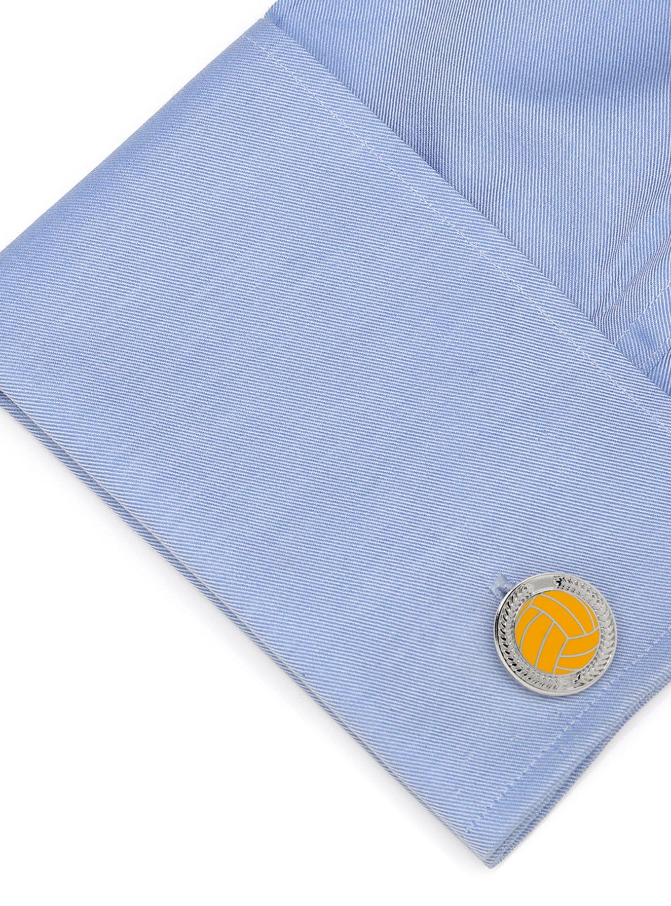 Water Polo Embossed Cufflinks, , alternate