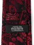 Star Wars Darth Vader Paisley Black and Red Men's Tie, , alternate