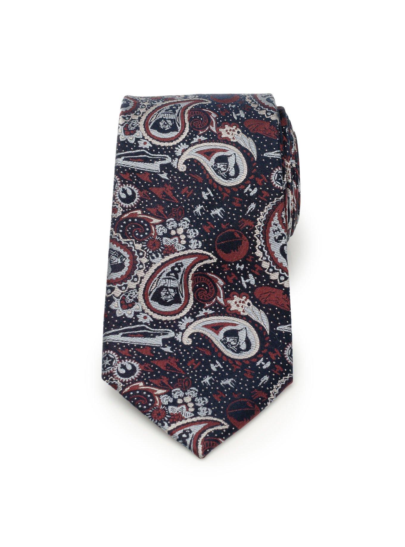 Star Wars Darth Vader Paisley Navy Men's Tie, , alternate