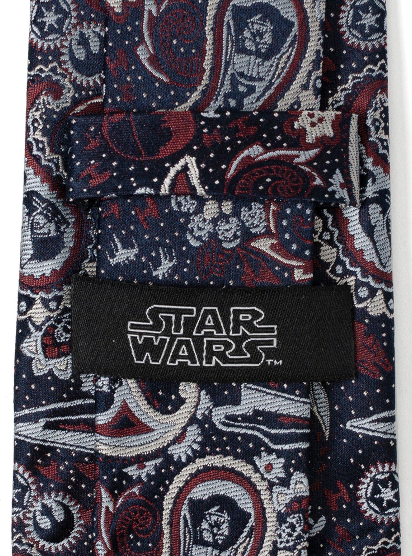 Star Wars Darth Vader Paisley Navy Men's Tie, , alternate