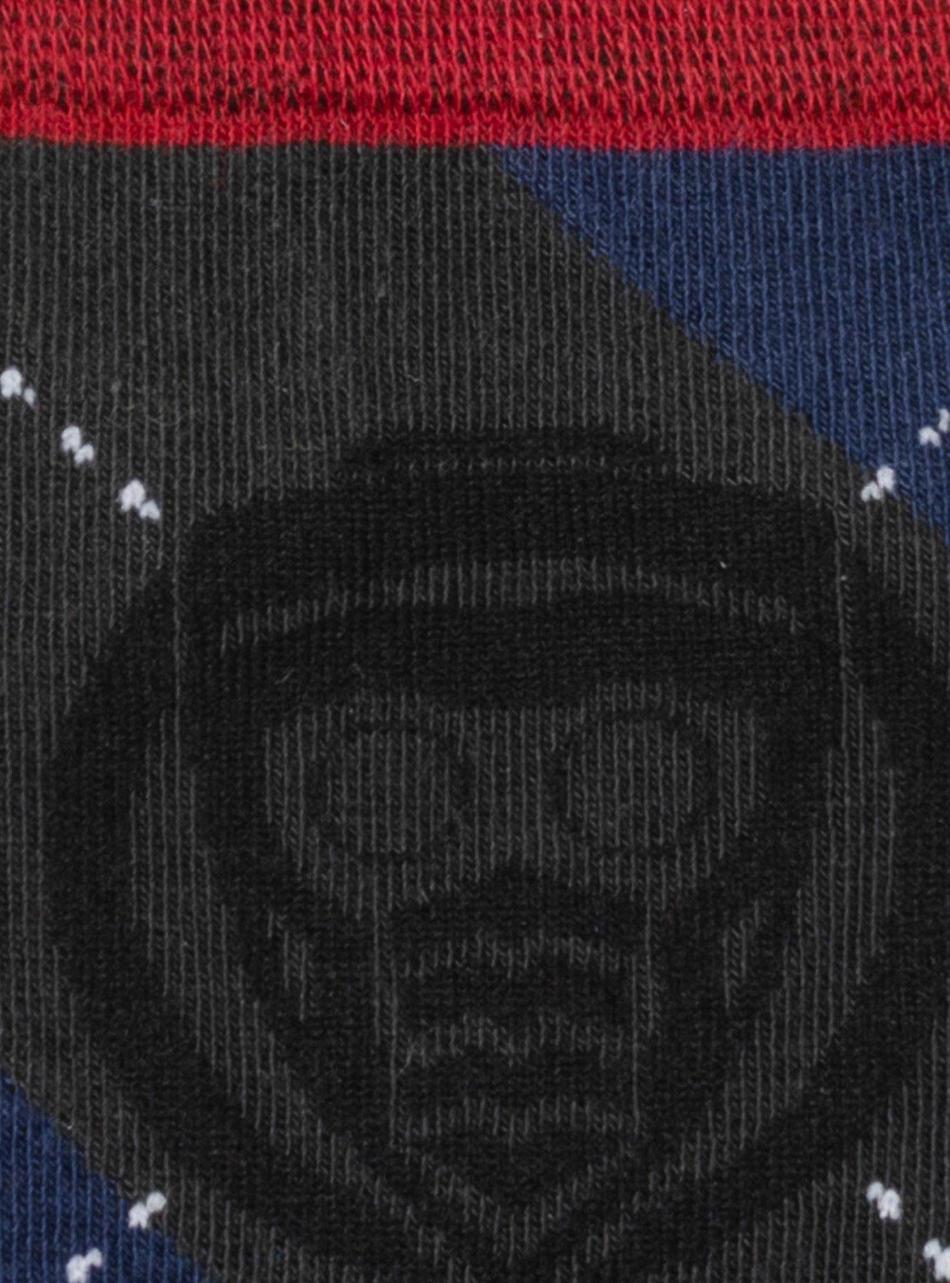 Marvel Guardians of the Galaxy Star-Lord Charcoal Argyle Men's Socks, , alternate