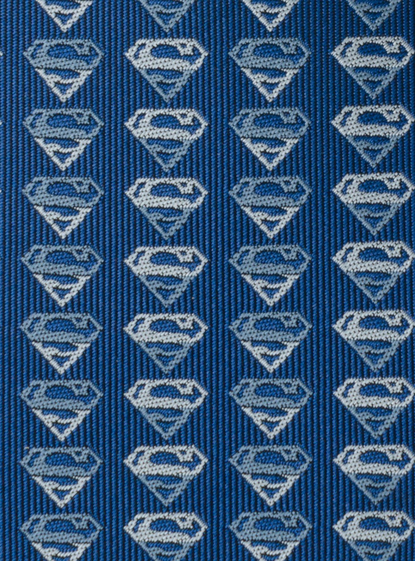 DC Comics Superman Shield Multi Blue Men's Tie