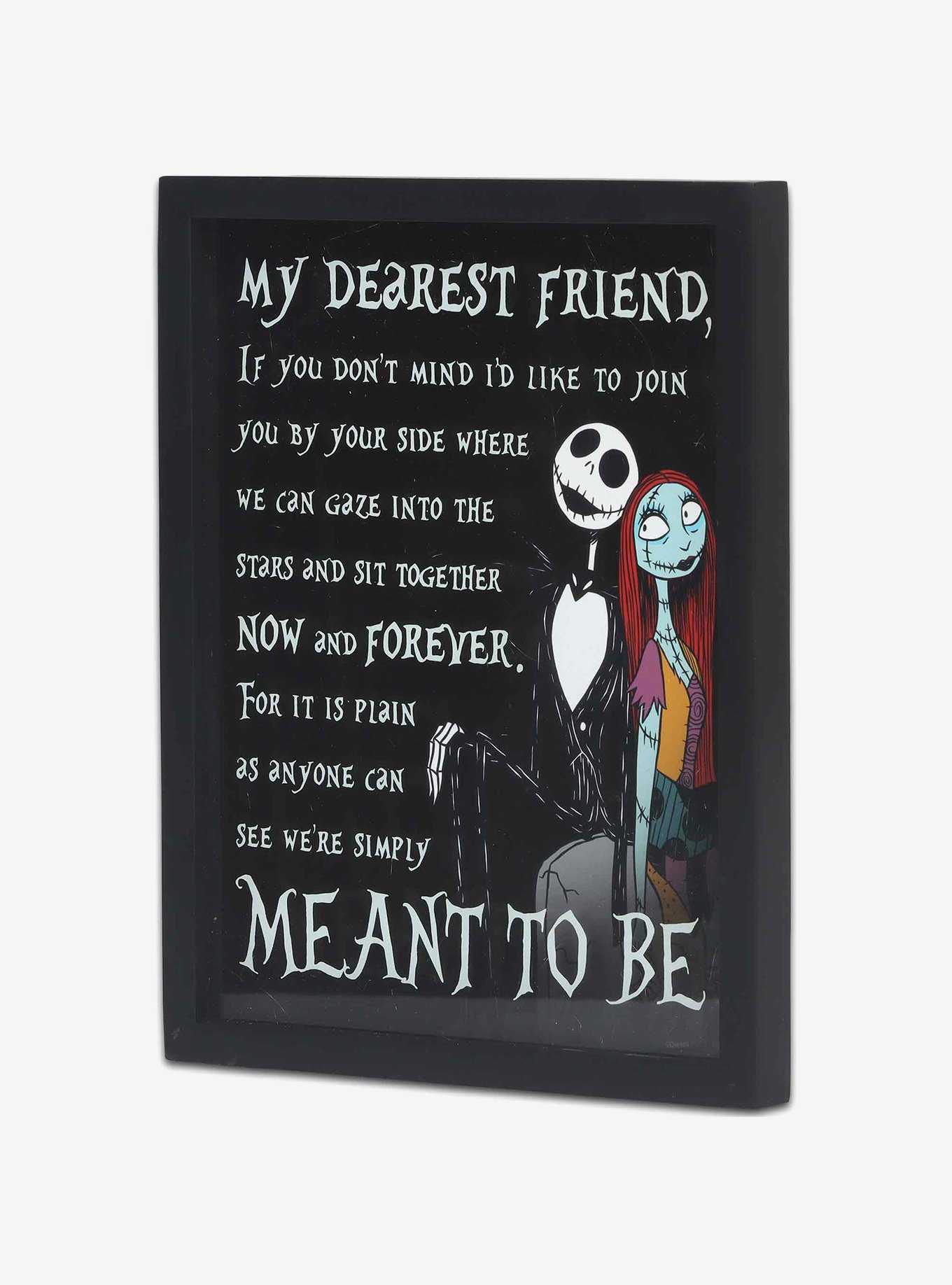 Disney The Nightmare Before Christmas My Dearest Friend Framed Printed Glass Wall Decor, , hi-res