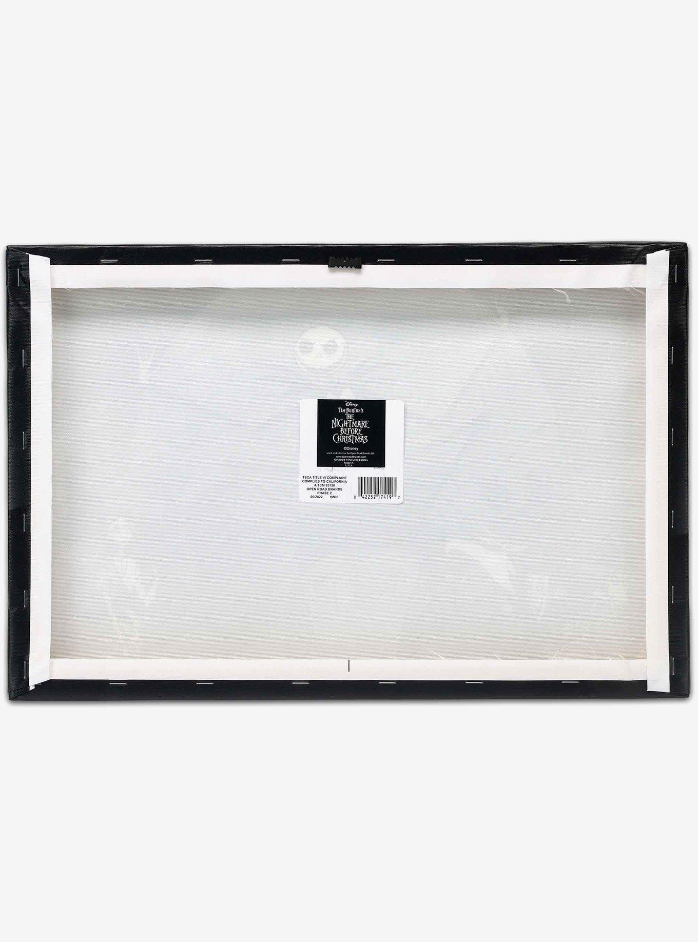 Disney The Nightmare Before Christmas Graveyard Group Black & White Canvas Wall Art Decor, , alternate