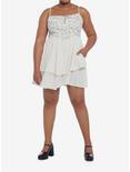 Cottagecore Ivory Strappy Tiered Dress Plus Size, MULTI, alternate