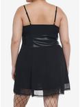 Social Collision Black Corset Slip Dress Plus Size, BLACK, alternate