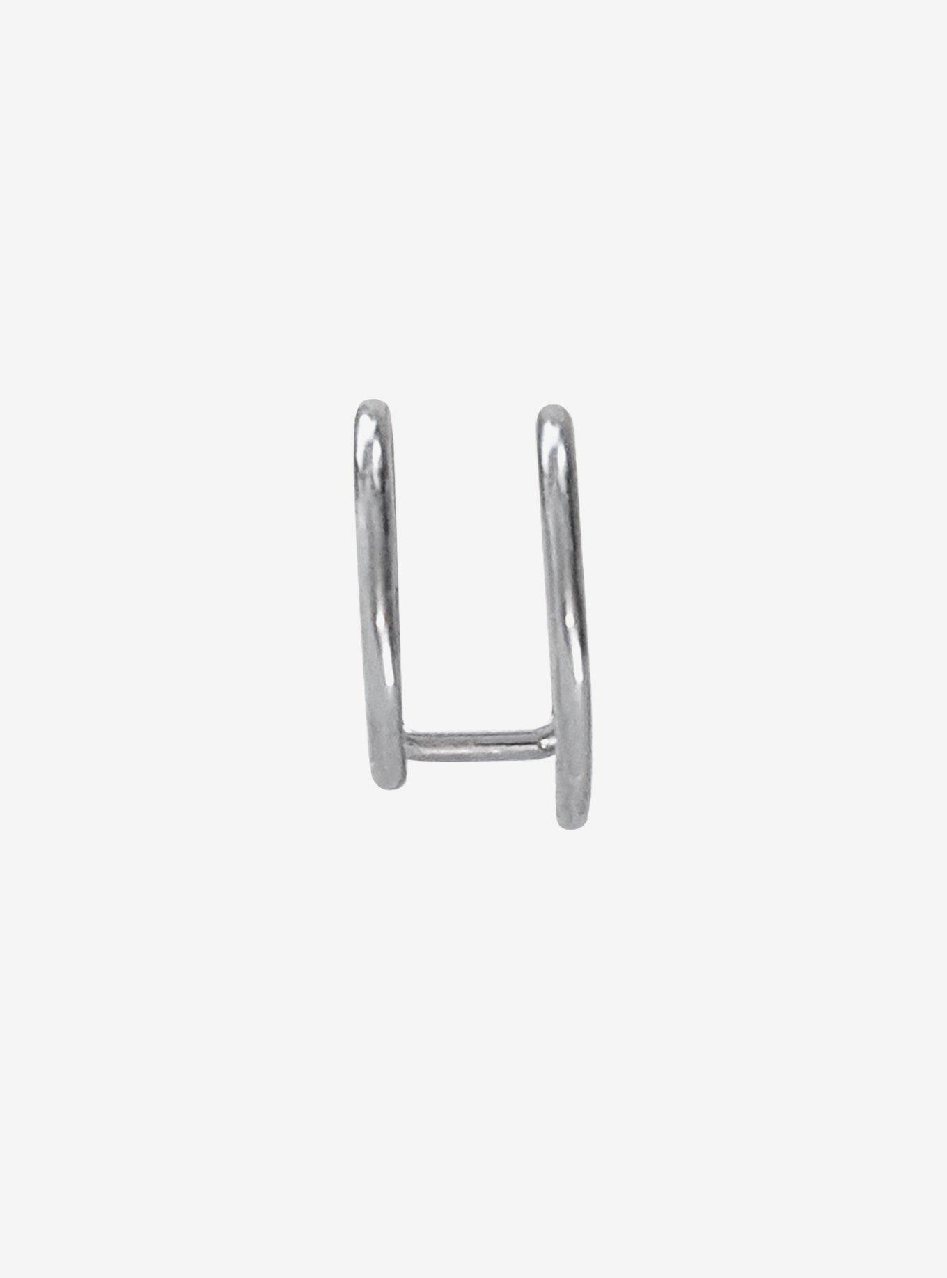 Steel Double Nose Hoop, METAL, alternate