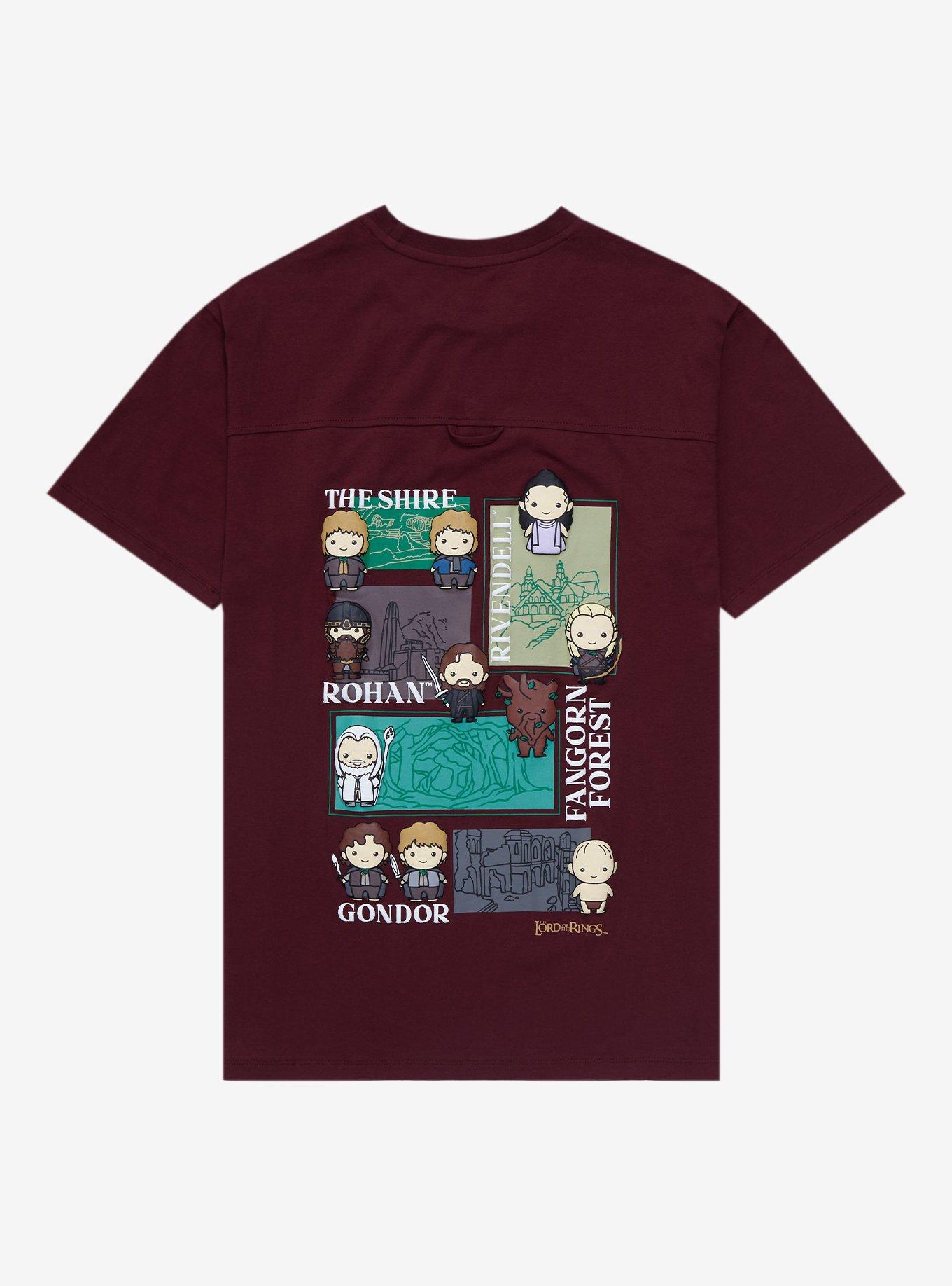 The Lord of the Rings Chibi Location Portraits T-Shirt, , hi-res