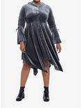 Her Universe The Witcher Velvet Hooded Cardigan Plus Size, DARK GREY, alternate