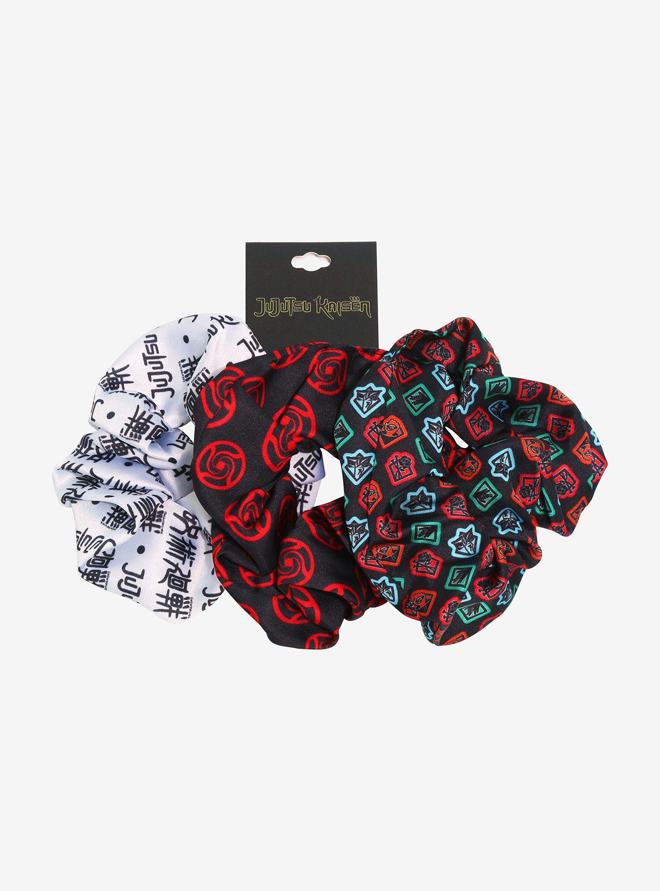 Jujutsu Kaisen Logo Scrunchy Set - BoxLunch Exclusive, , alternate