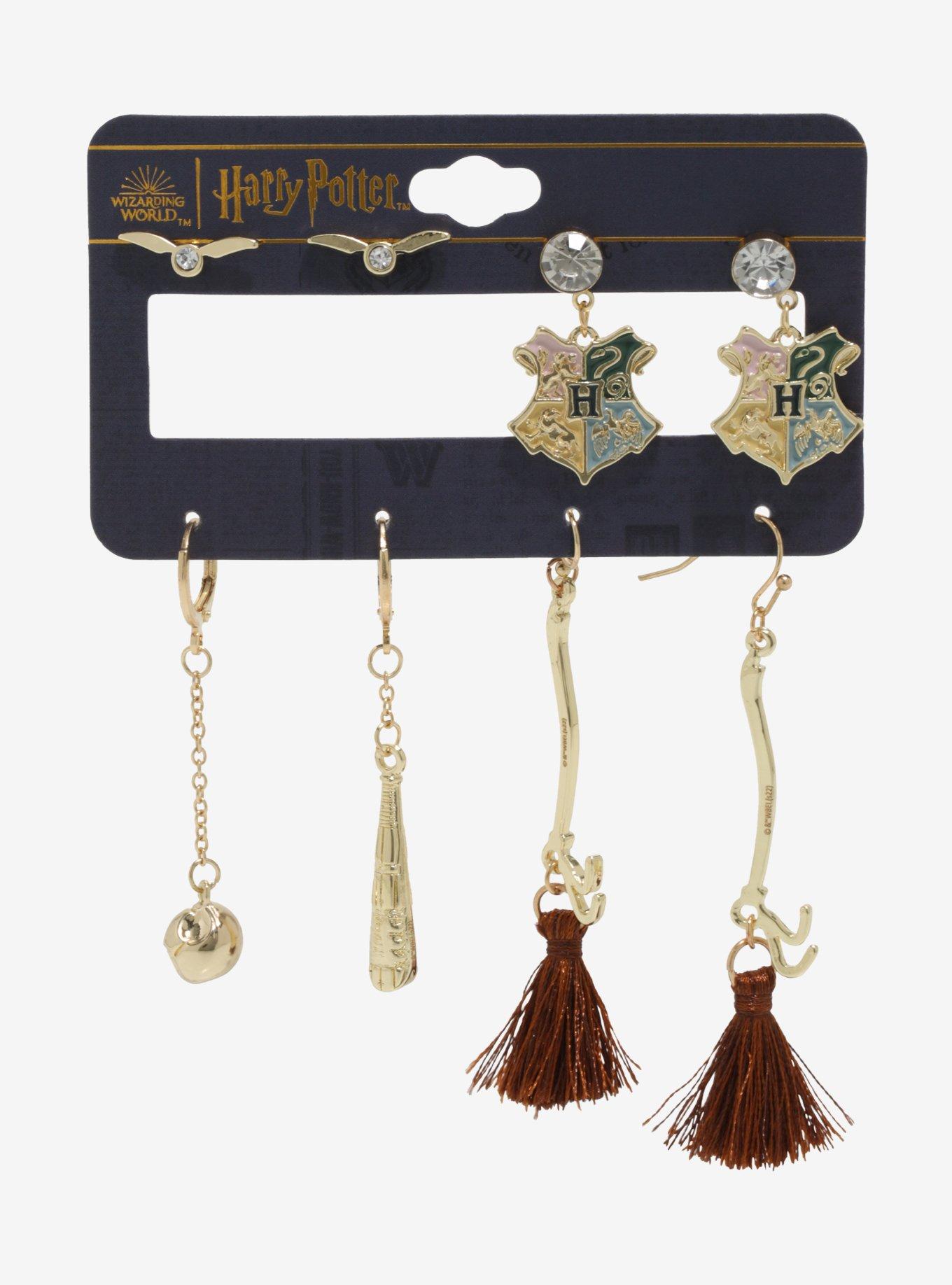Harry Potter Hogwarts Quidditch Earring Set - BoxLunch Exclusive , , alternate