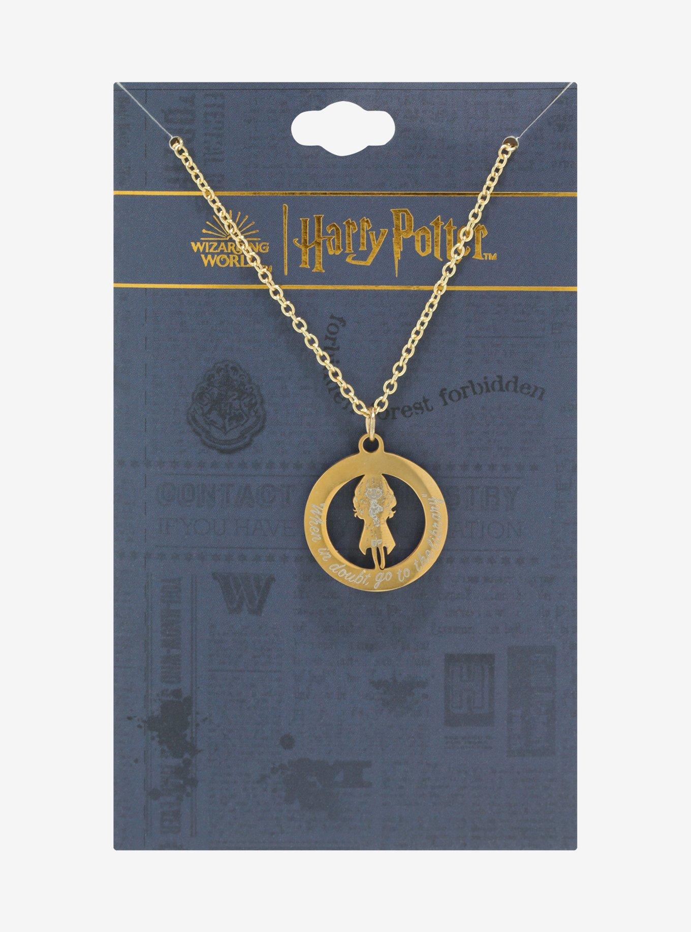 Harry Potter Hermione Library Pendant Necklace - BoxLunch Exclusive , , alternate