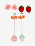 Sanrio Fruits Hello Kitty and Friends Earring Set - BoxLunch Exclusive , , alternate