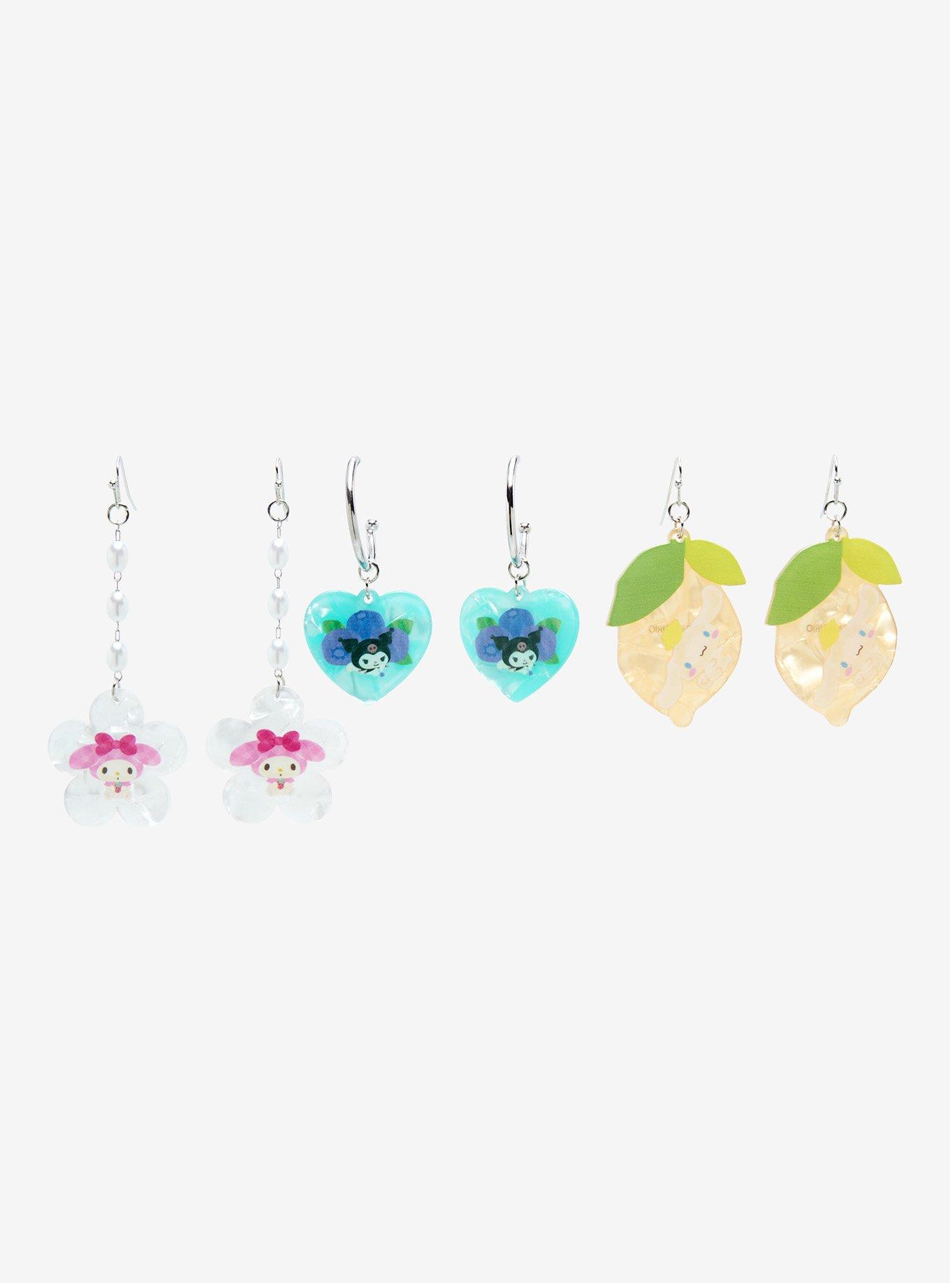 Sanrio Fruits Hello Kitty and Friends Earring Set - BoxLunch Exclusive , , alternate