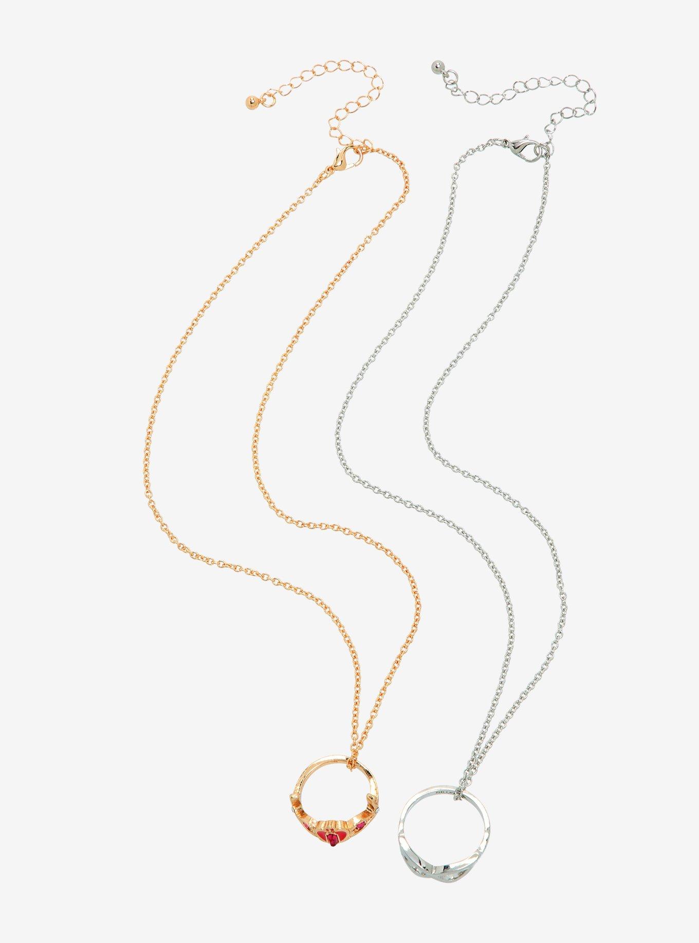 Pretty Guardian Sailor Moon Tuxedo Mask & Sailor Moon Bestie Necklace Set - BoxLunch Exclusive, , alternate