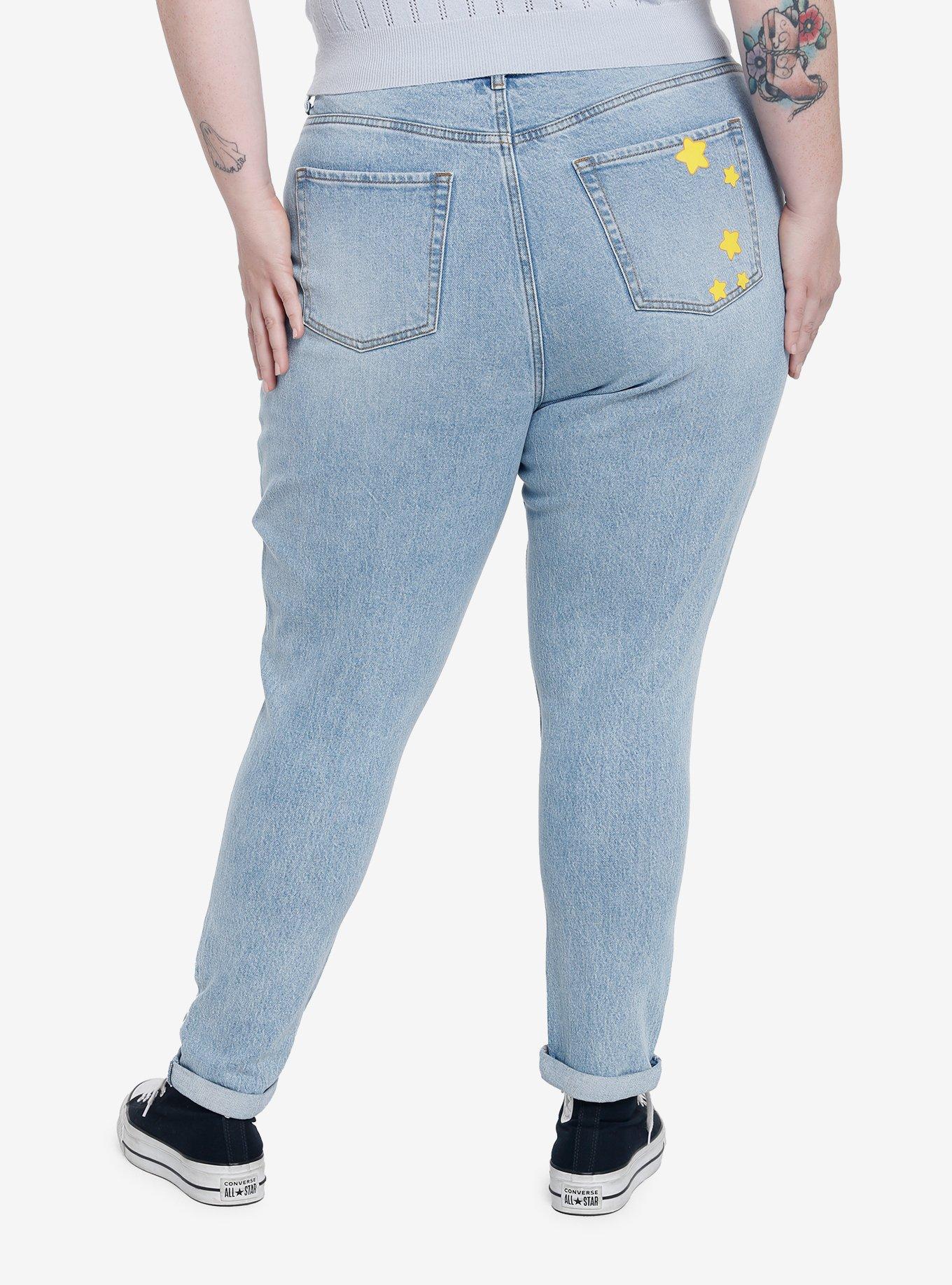 Care Bears Cousins Mom Jeans Plus Size, MEDIUM INDIGO, alternate