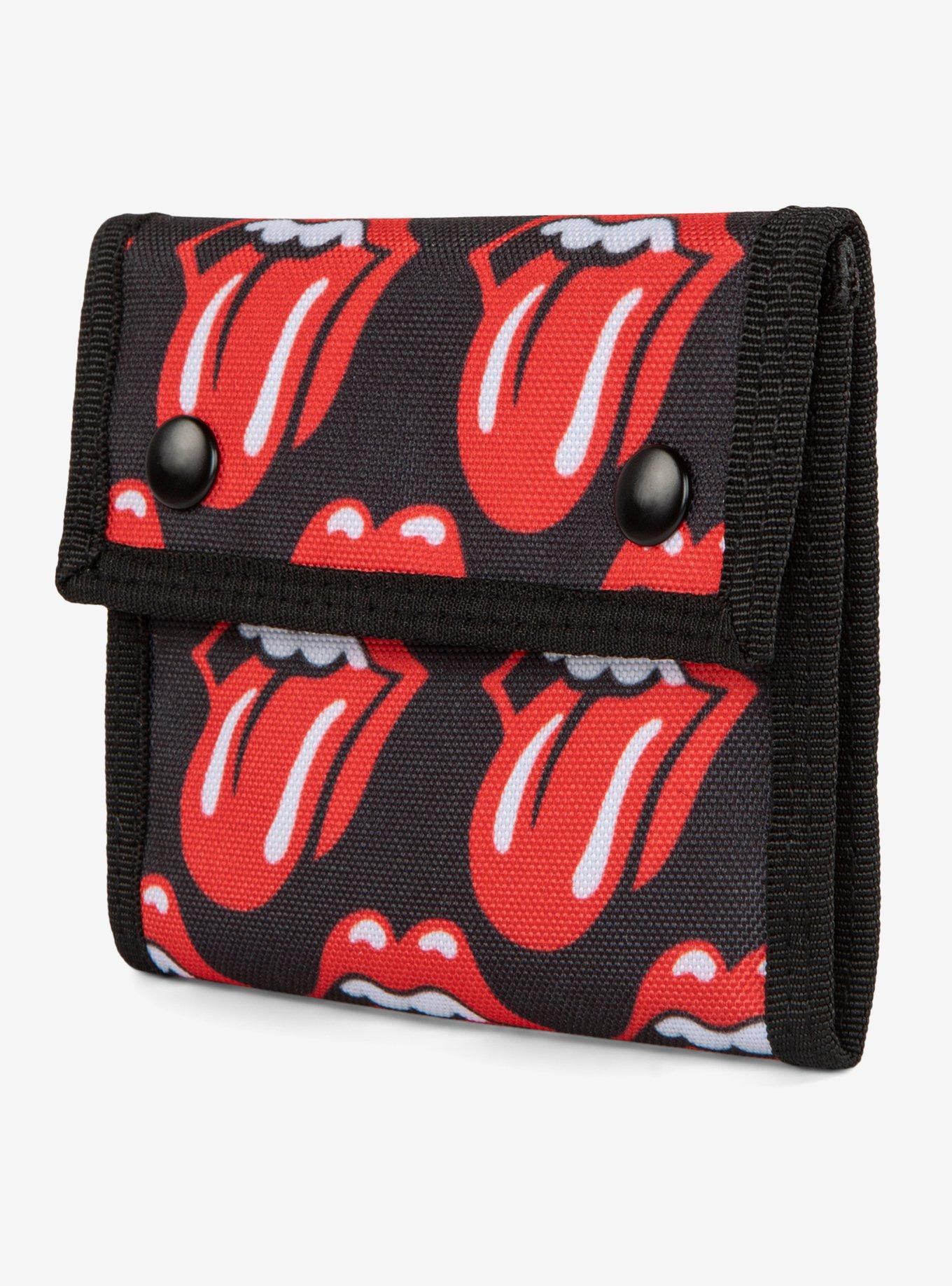 Bugatti Rolling Stones Trifold Wallet with Double Snap Closure Red and Black, , alternate