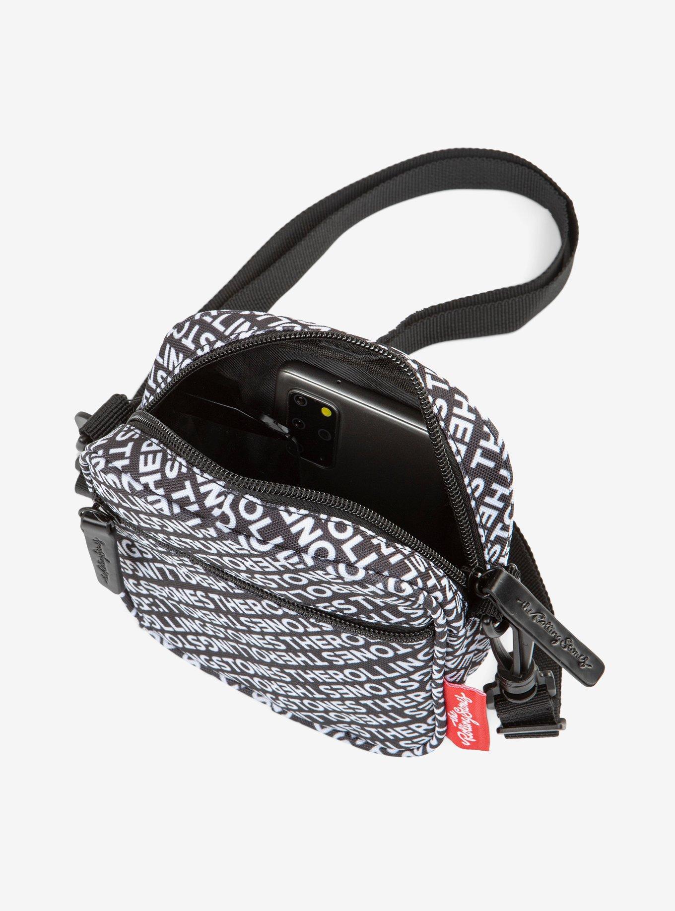Bugatti Rolling Stones All Over Print Vegan Leather Crossbody Bag, , alternate