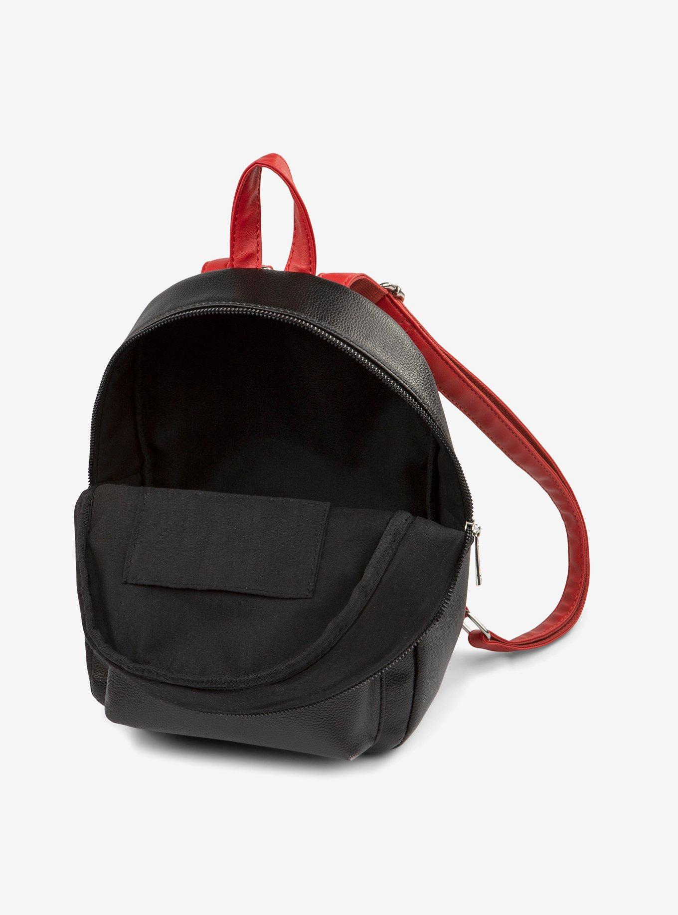 Bugatti Rolling Stones Vegan Leather Mini Backpack Black and Red, , alternate
