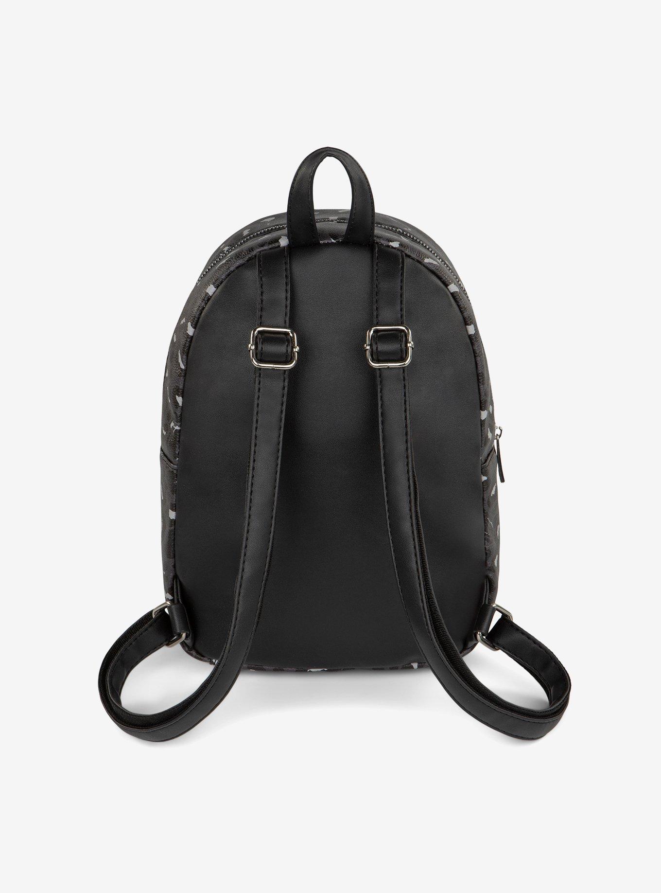 Bugatti Rolling Stones Vegan Leather Mini Backpack Black Pattern, , alternate