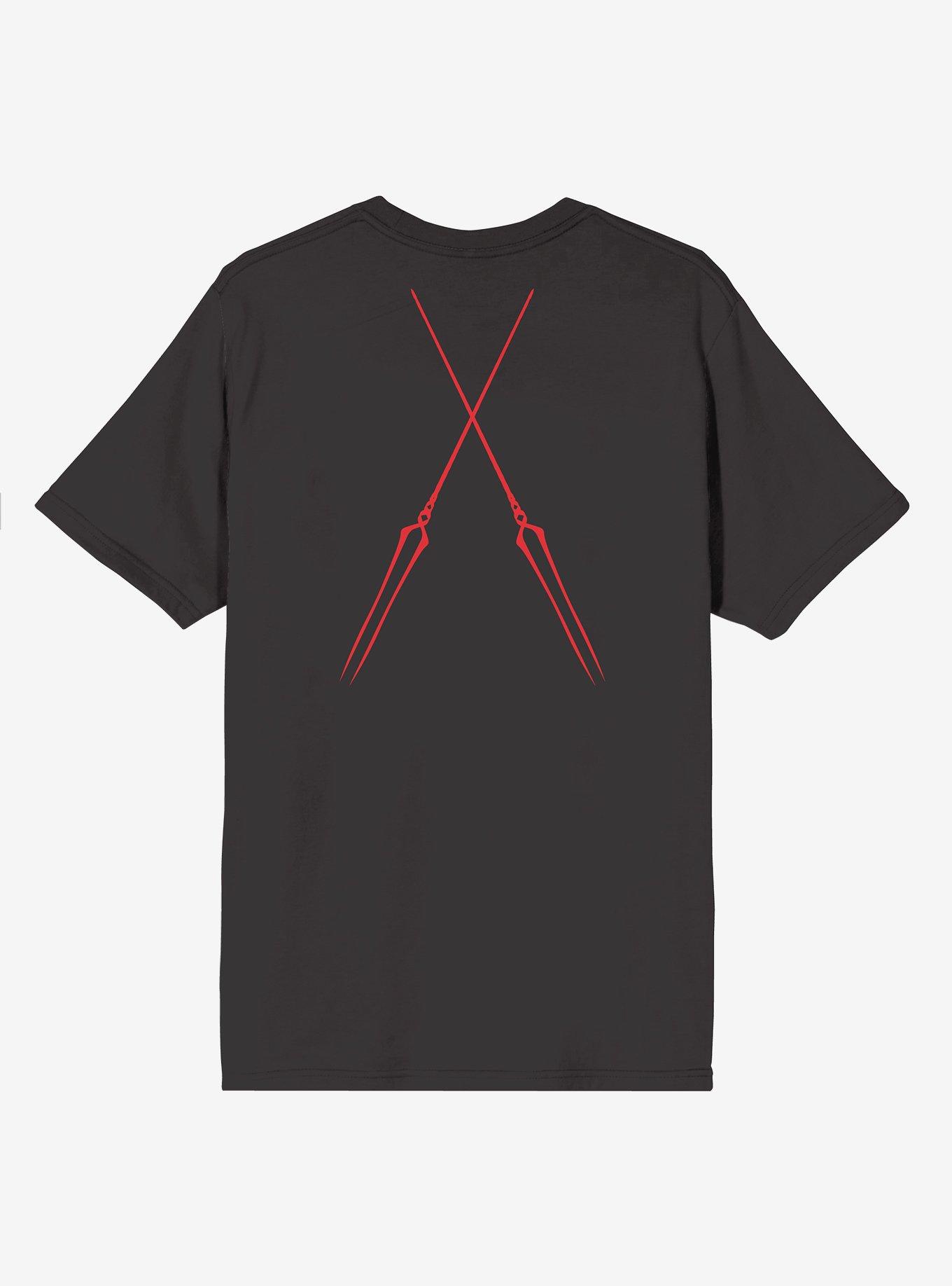Neon Genesis Evangelion Red Line Double-Sided T-Shirt, BLACK, alternate