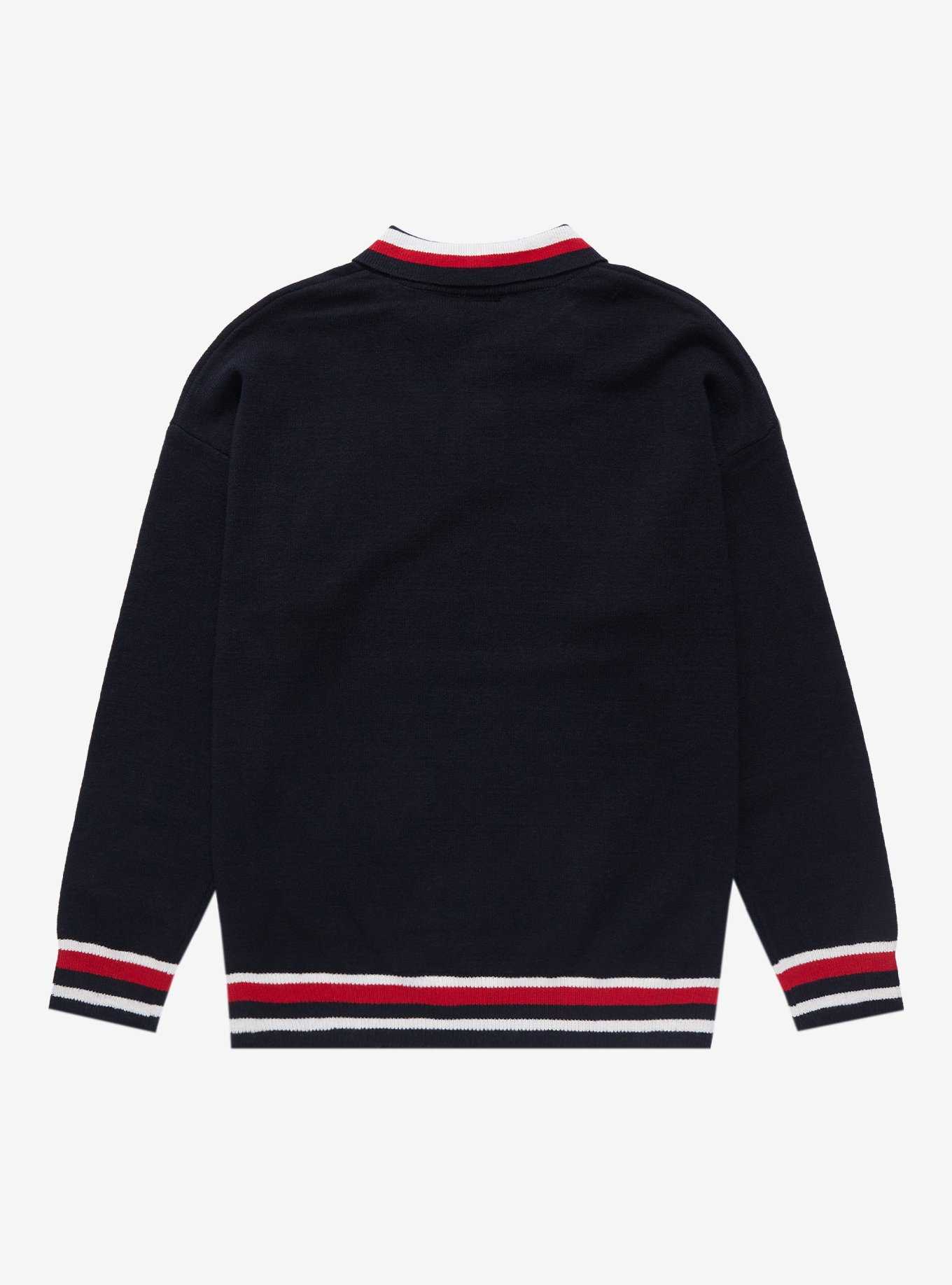 Disney Mickey Mouse Letterman Collared Sweater - BoxLunch Exclusive , , hi-res