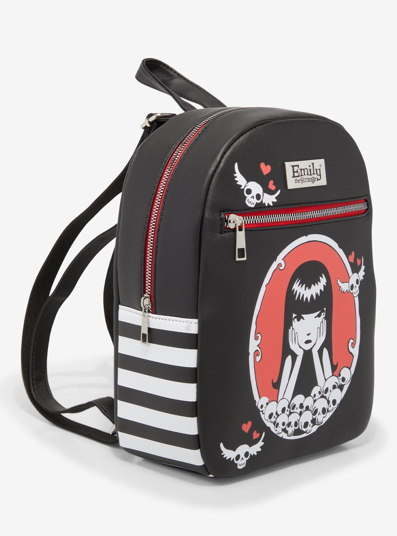 Emily The Strange Skulls Cameo Mini Backpack, , hi-res