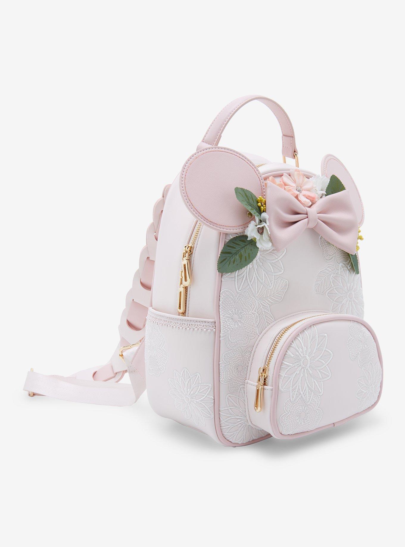 Our Universe Disney Minnie Mouse Floral Ears Light-Up Mini Backpack - BoxLunch Exclusive, , alternate