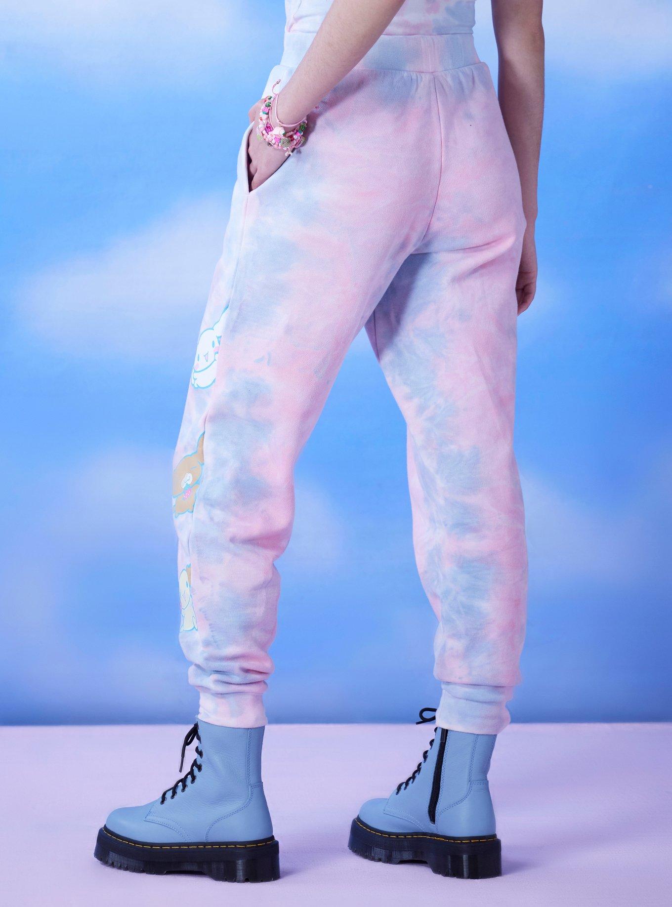 Cinnamoroll And Family Tie-Dye Girls Jogger Sweatpants, MULTI, alternate