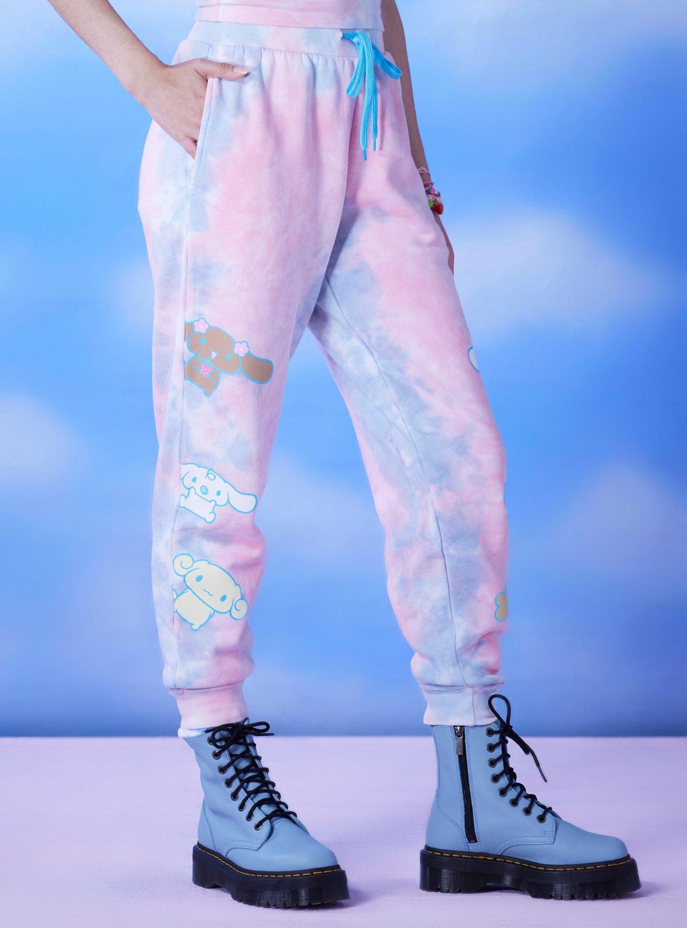 Cinnamoroll And Family Tie-Dye Girls Jogger Sweatpants, MULTI, alternate