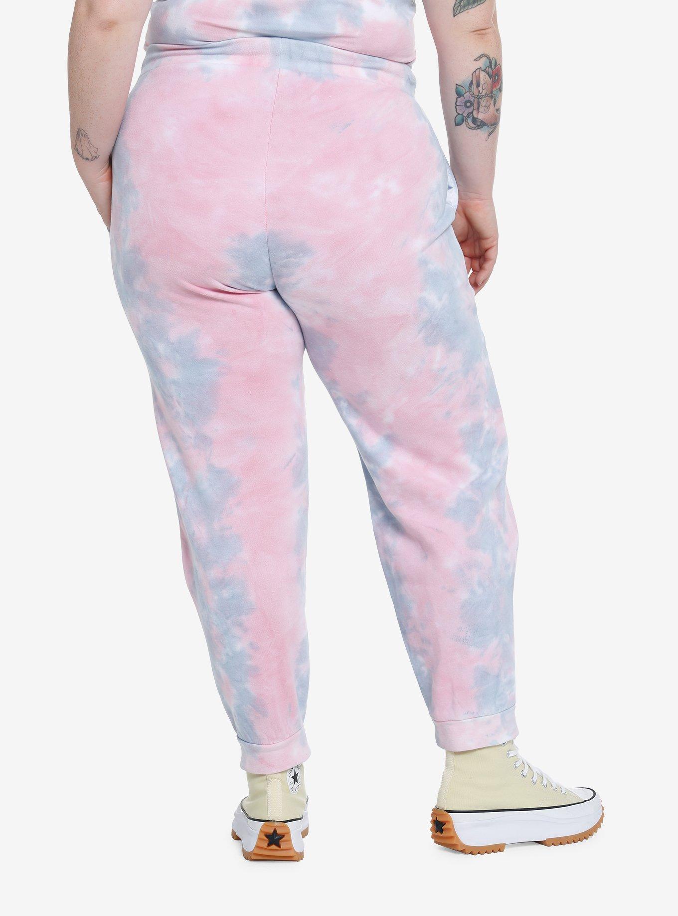 Cinnamoroll & Family Pastel Tie-Dye Girls Jogger Sweatpants Plus Size, , hi-res