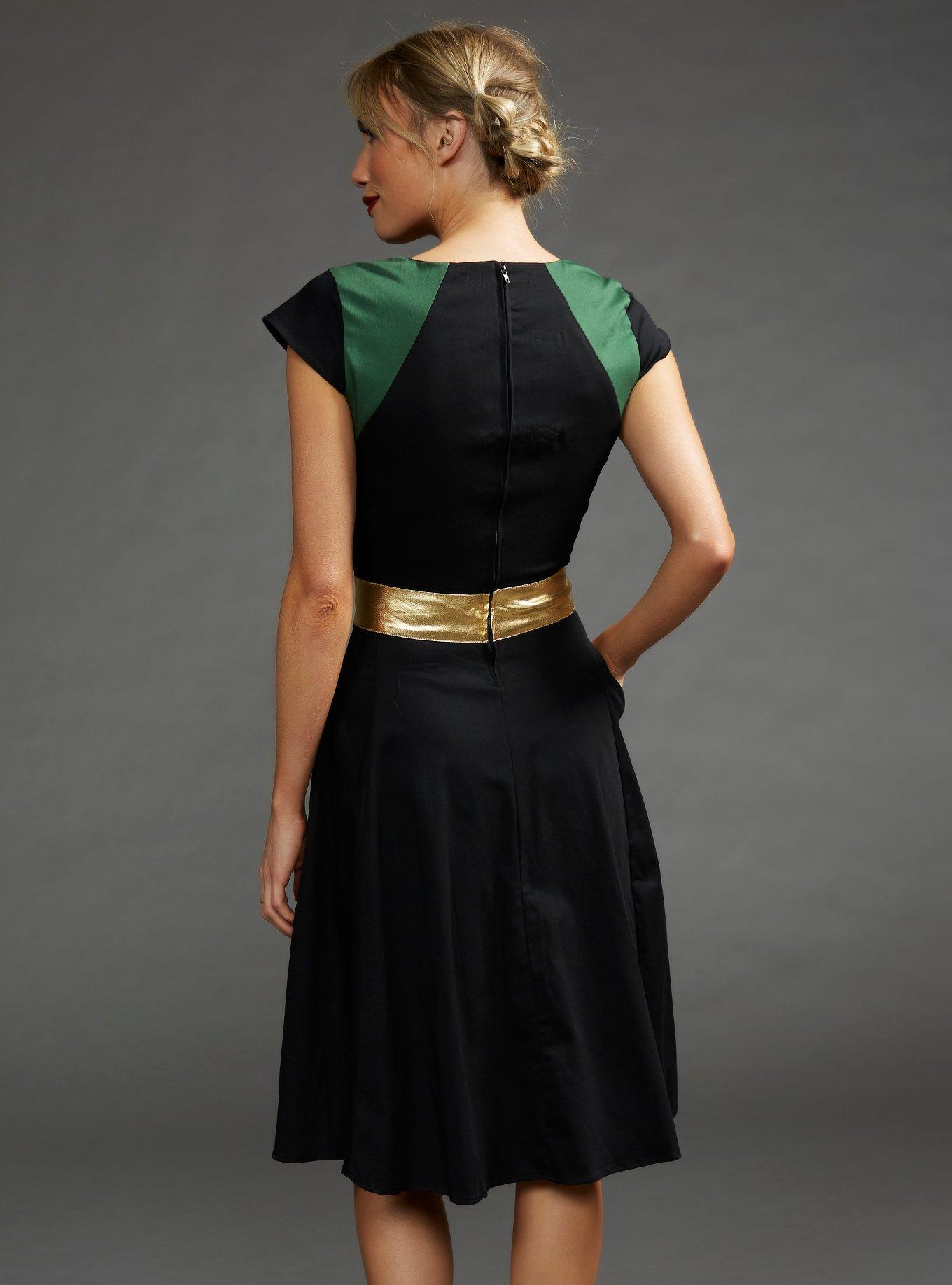 Her Universe Marvel Loki Sylvie Retro Dress Her Universe Exclusive, BLACK  GREEN, alternate