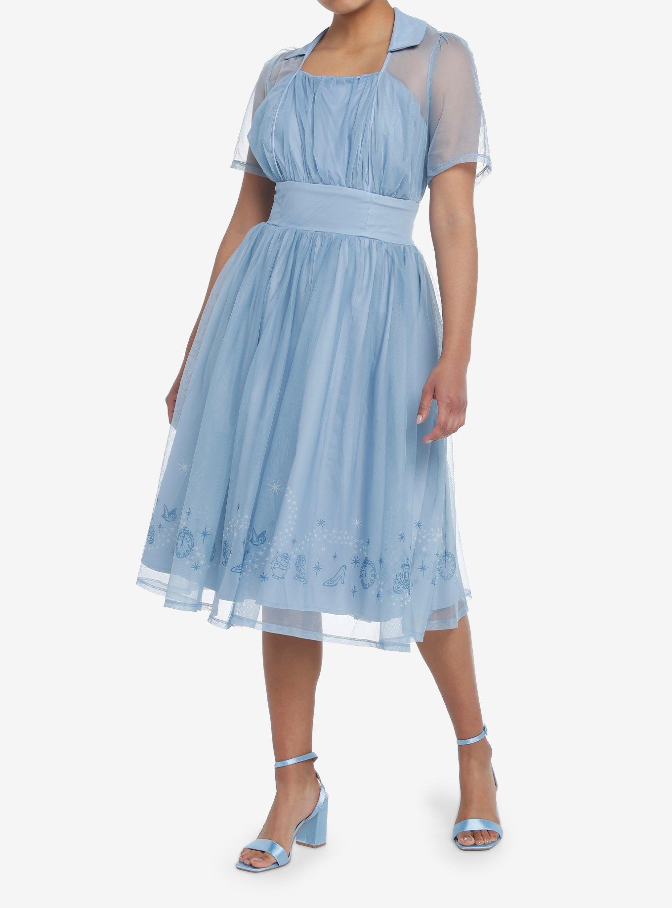 Her Universe Disney Cinderella Retro Dress Her Universe Exclusive, LIGHT BLUE, alternate