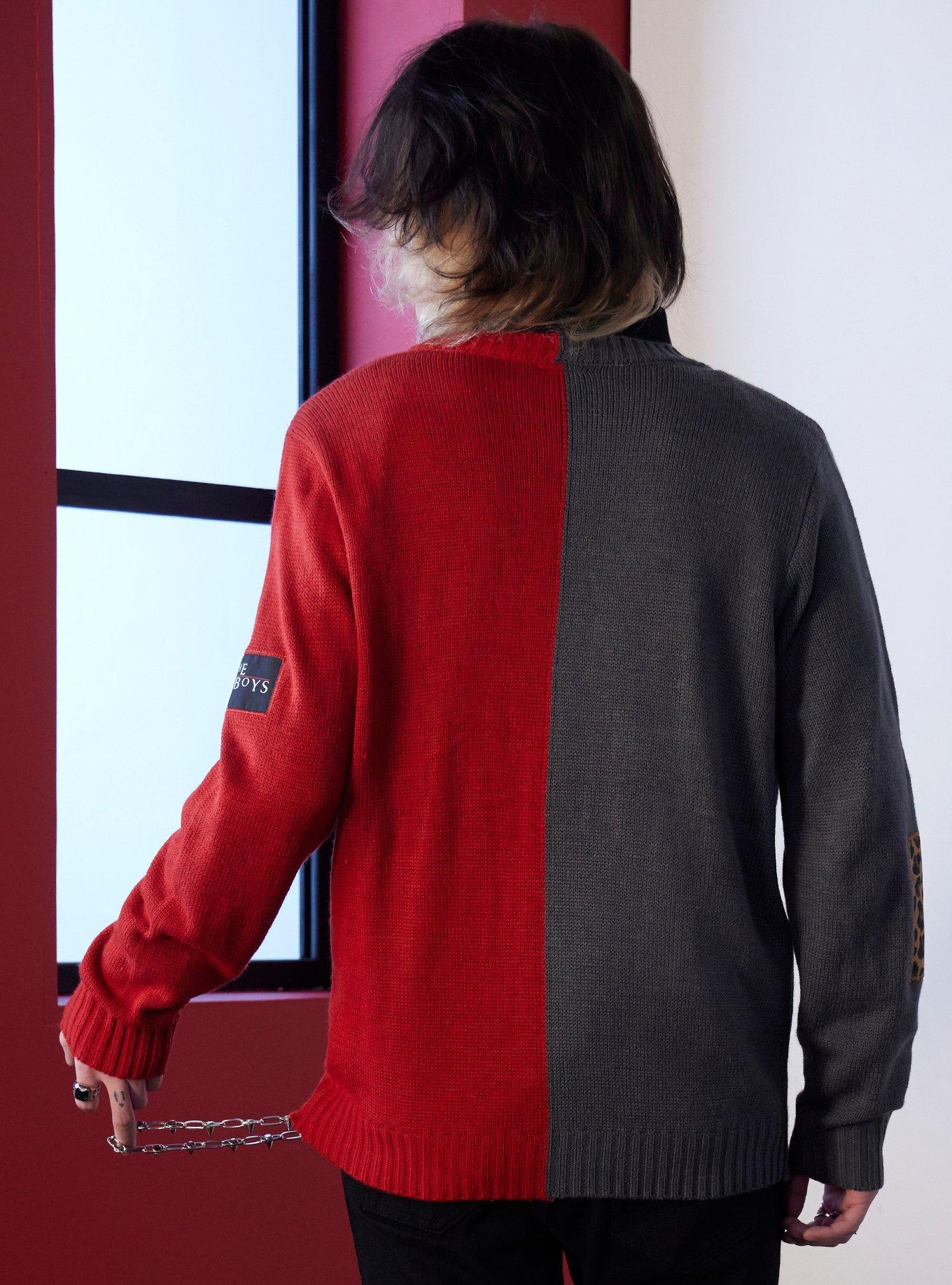 The Lost Boys Split Patch Cardigan, RED, alternate