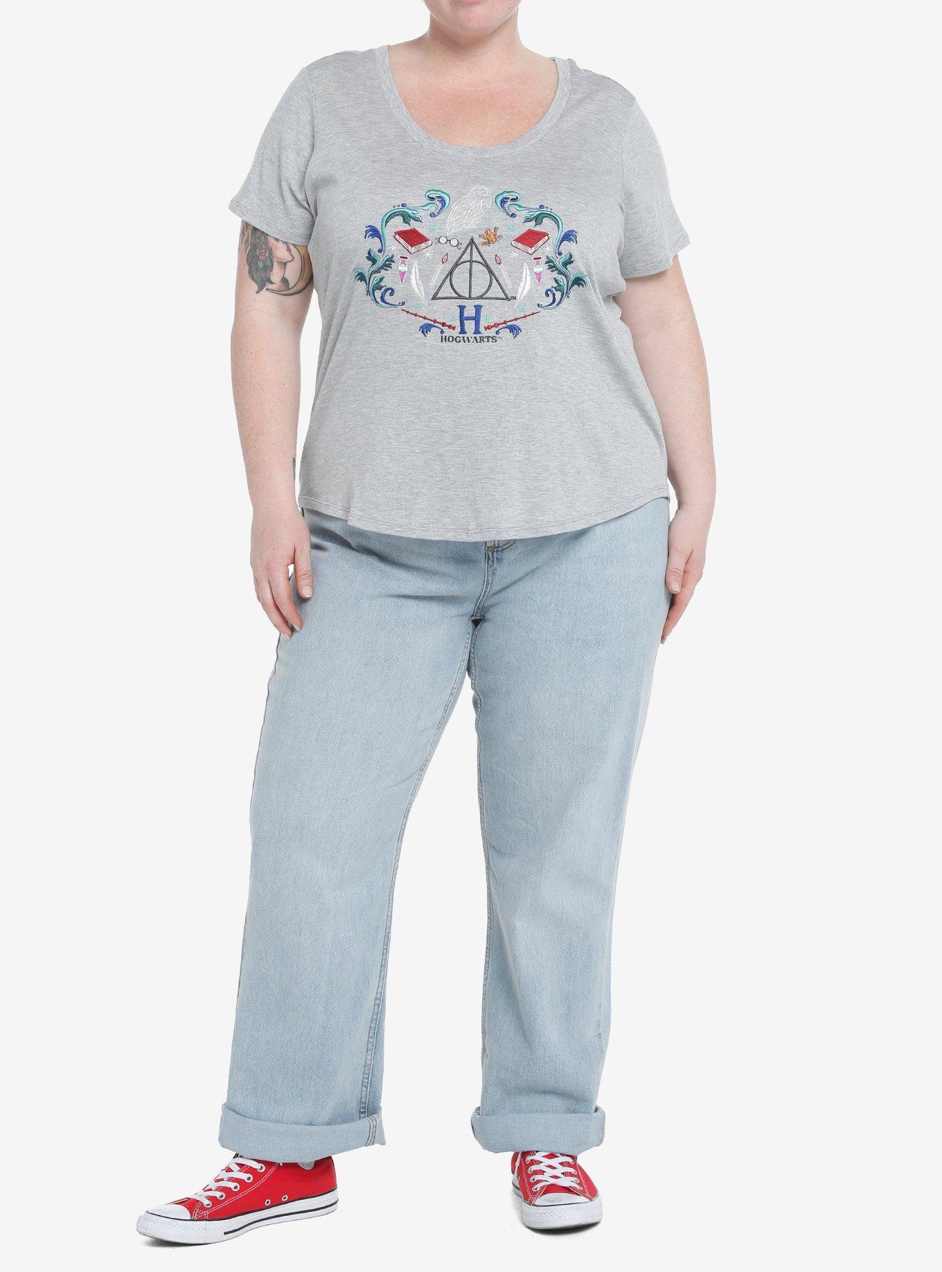 Her Universe Harry Potter The Deathly Hallows Scoop Neck Top Plus Size, , hi-res