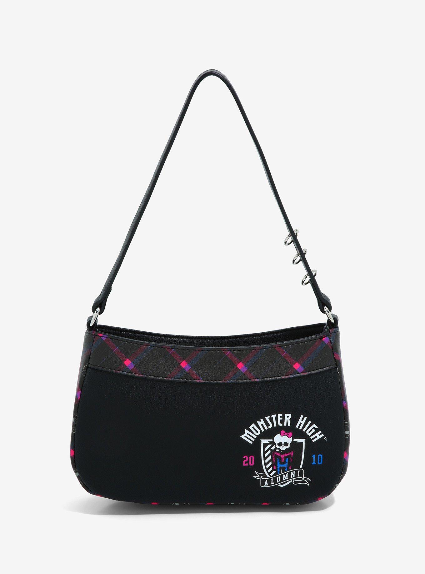 Monster High Plaid Chain Baguette Bag, , alternate