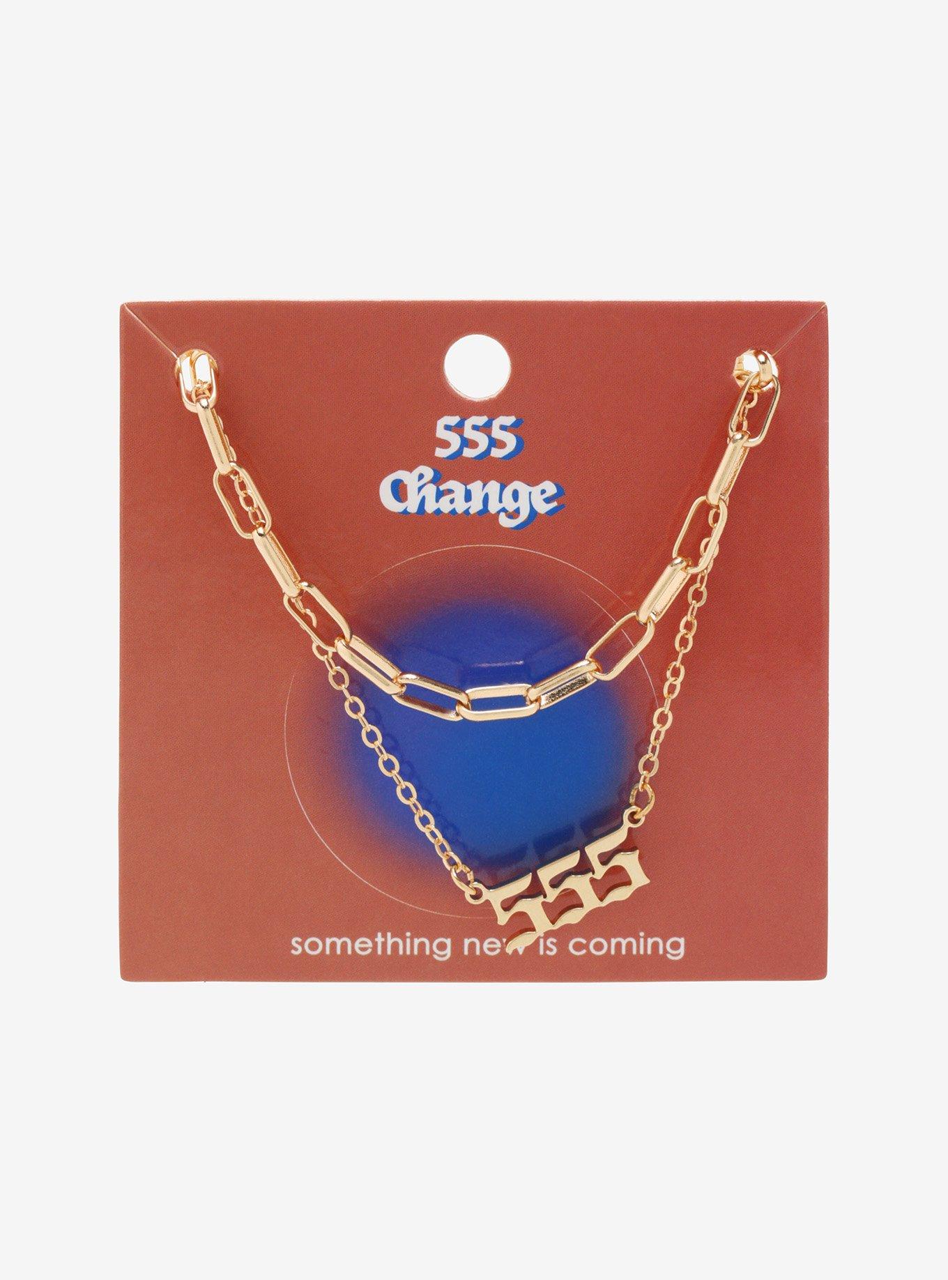 Angel Number 555 Necklace Set, , alternate