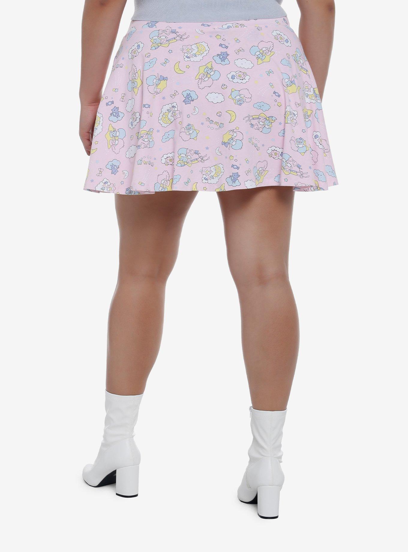 Little Twin Stars Pastel Celestial Skort Plus Size, MULTI, alternate